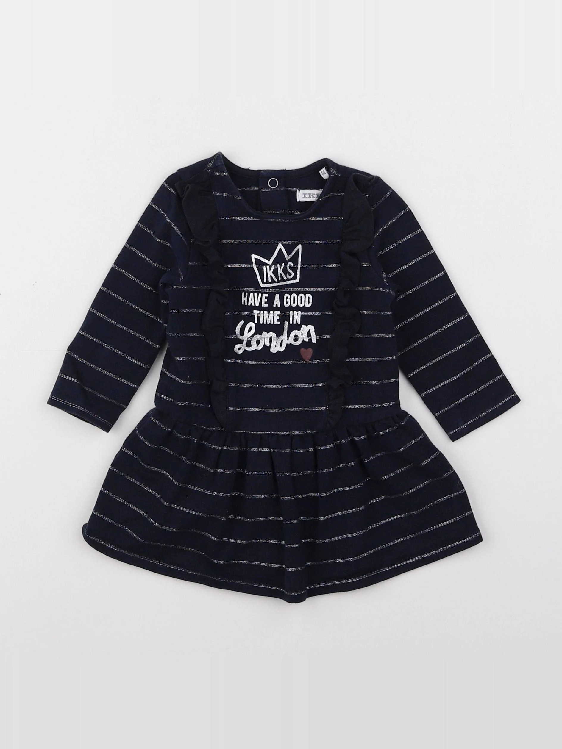 IKKS - robe bleu - 6 mois