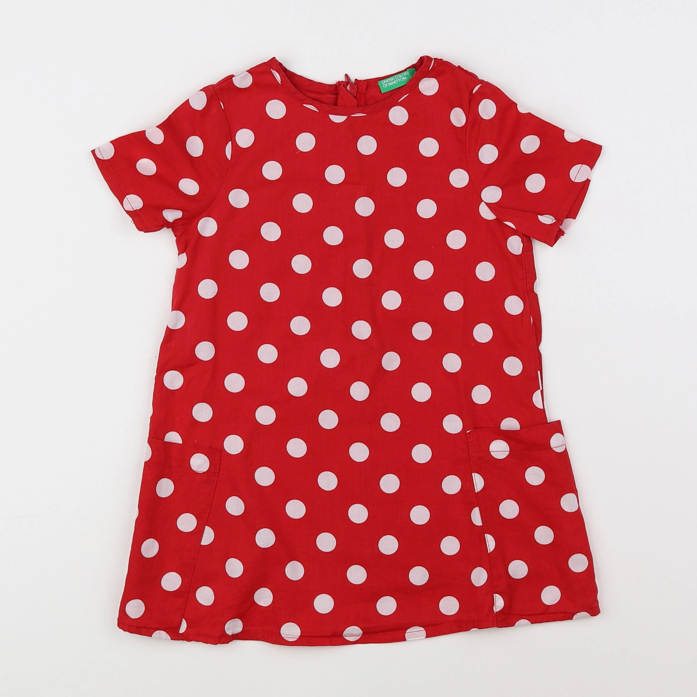 Benetton - robe rouge - 2 ans