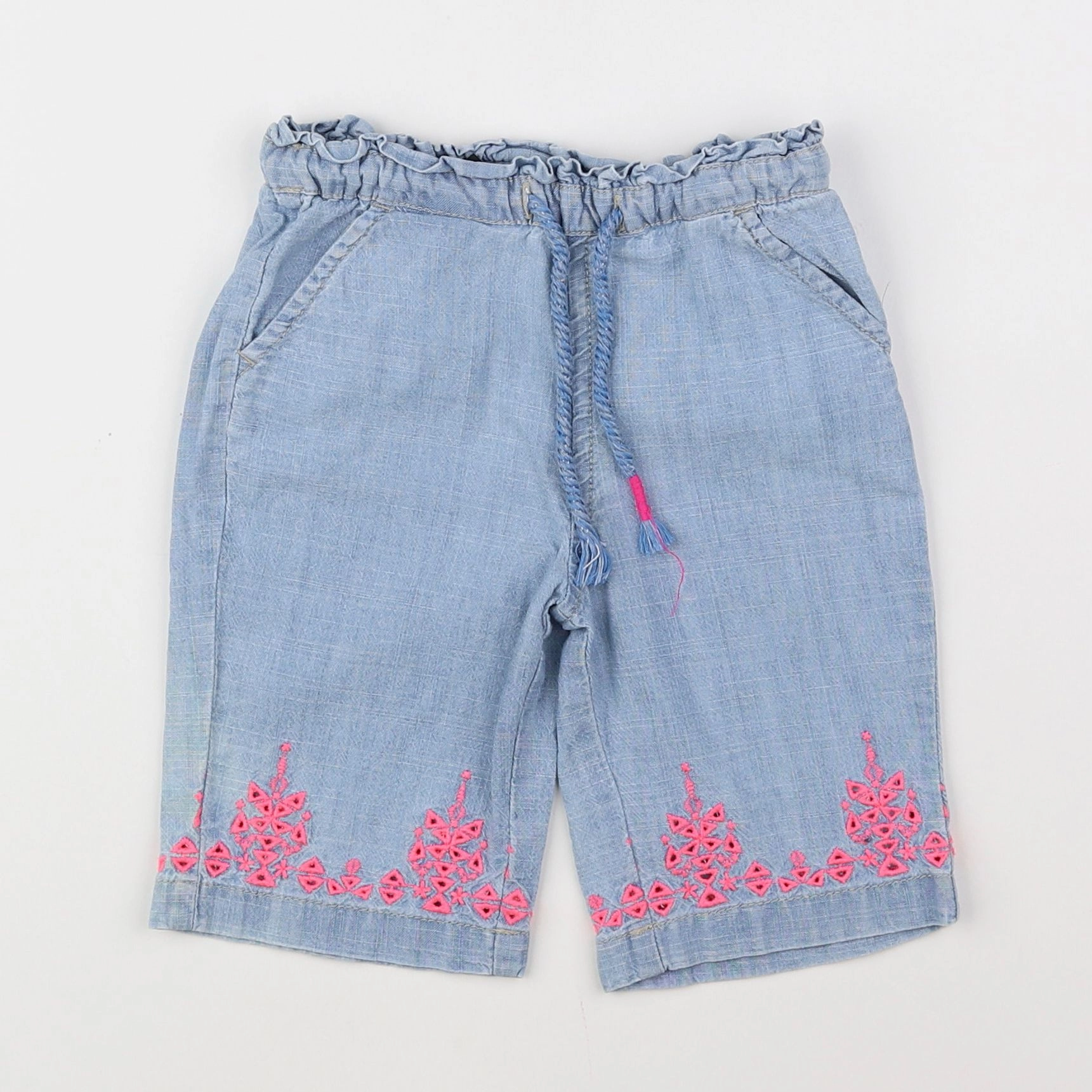 Benetton - short bleu - 12 mois