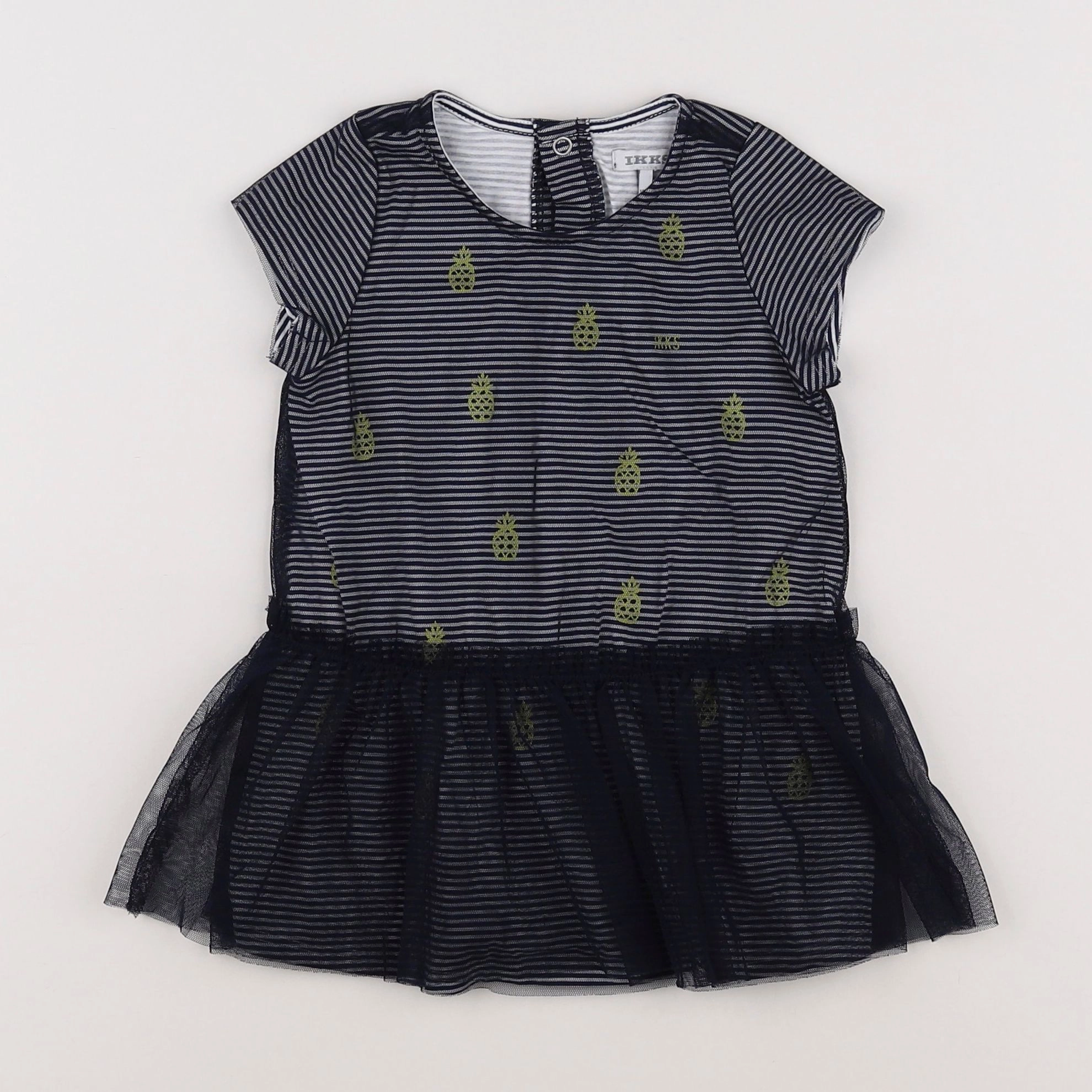 IKKS - robe bleu - 12 mois