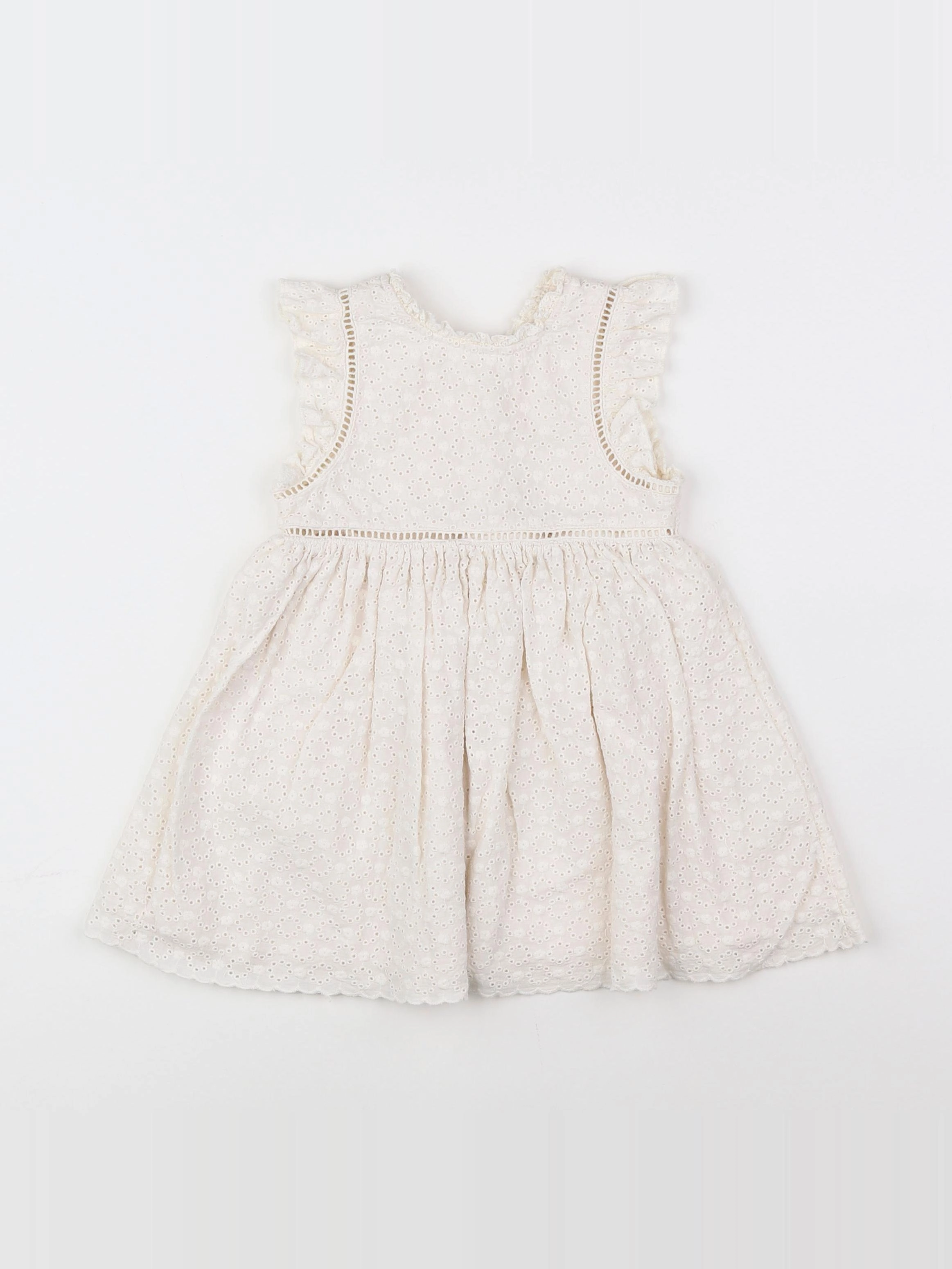 Vertbaudet - robe beige - 18 mois