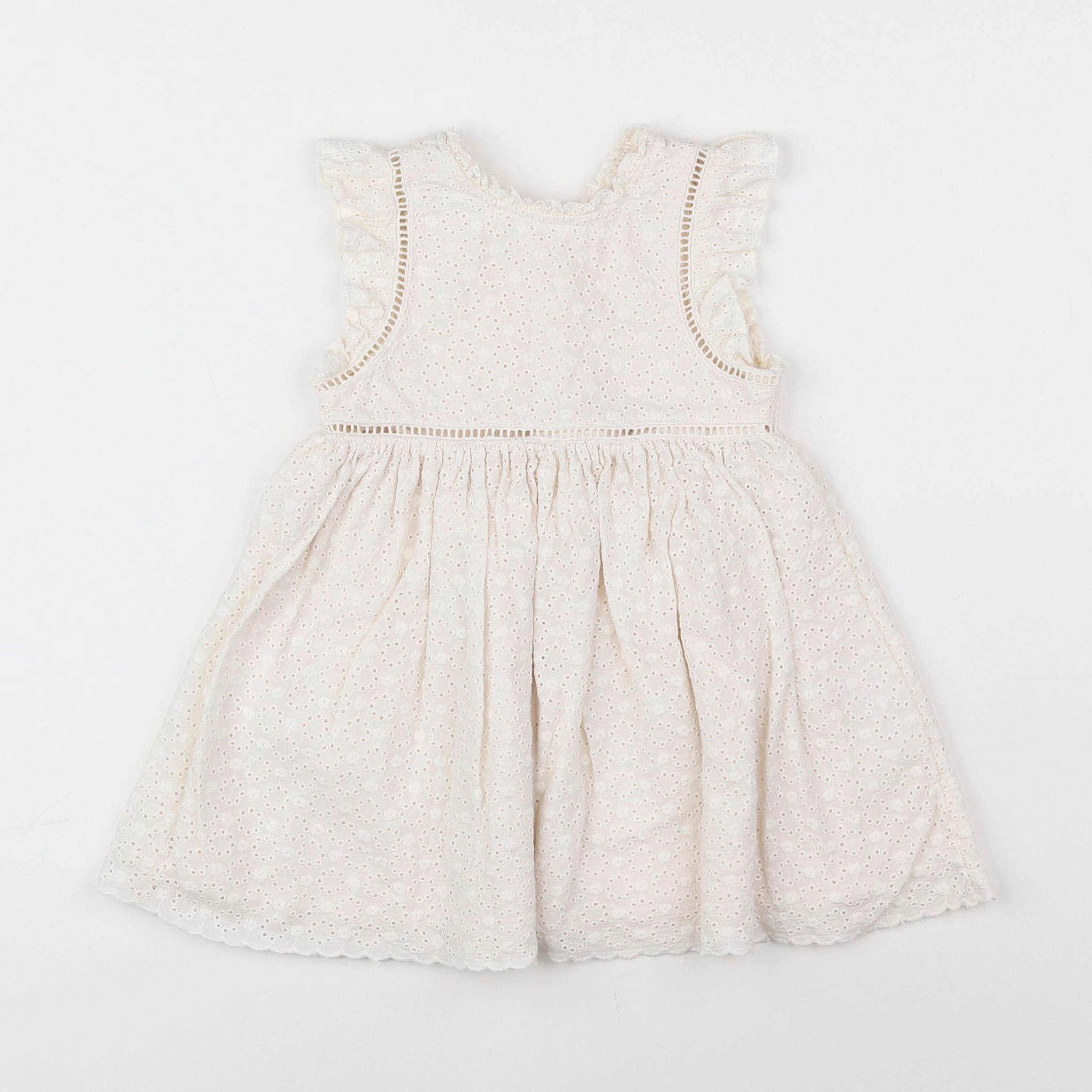 Vertbaudet - robe beige - 18 mois