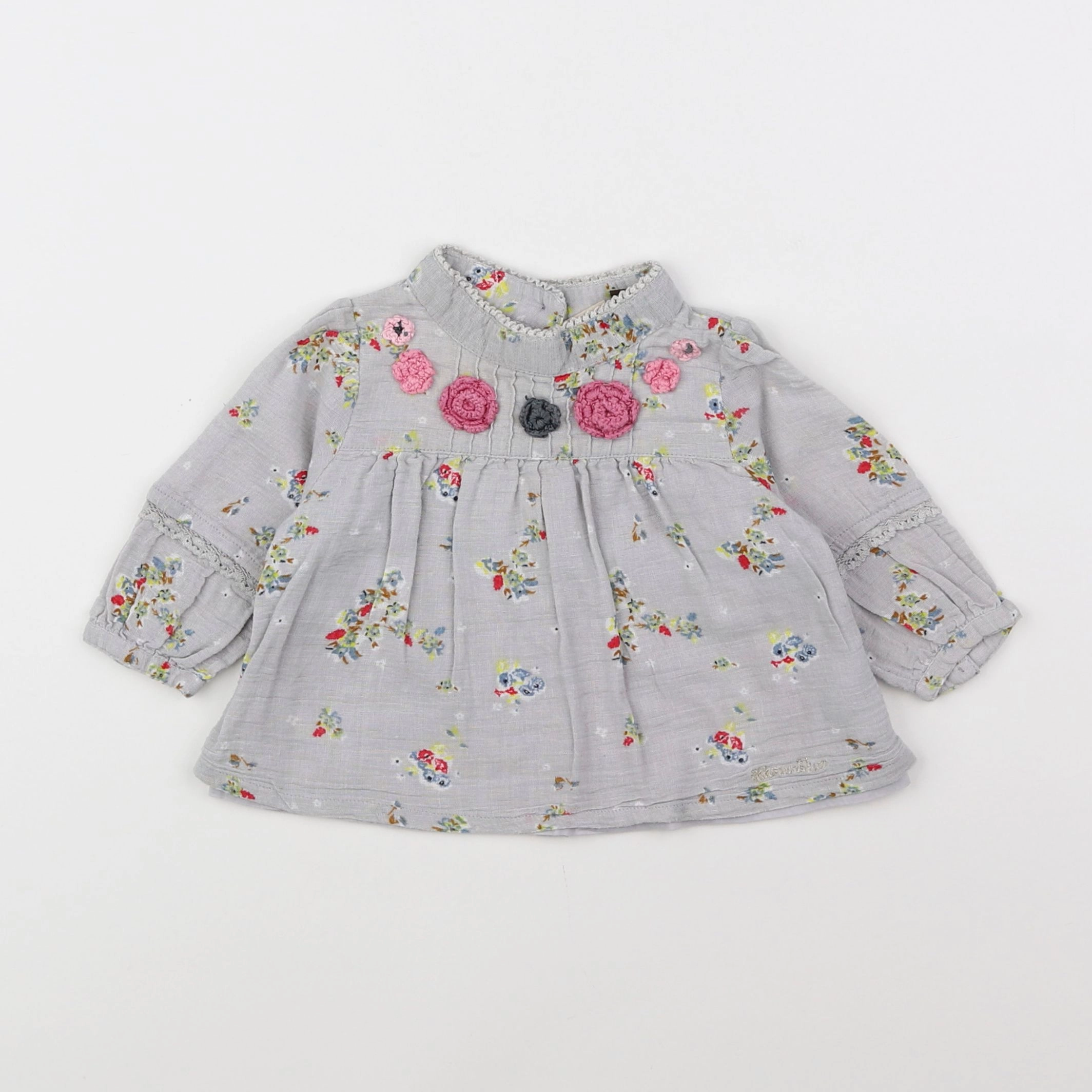 IKKS - blouse multicolore, bleu - 6 mois