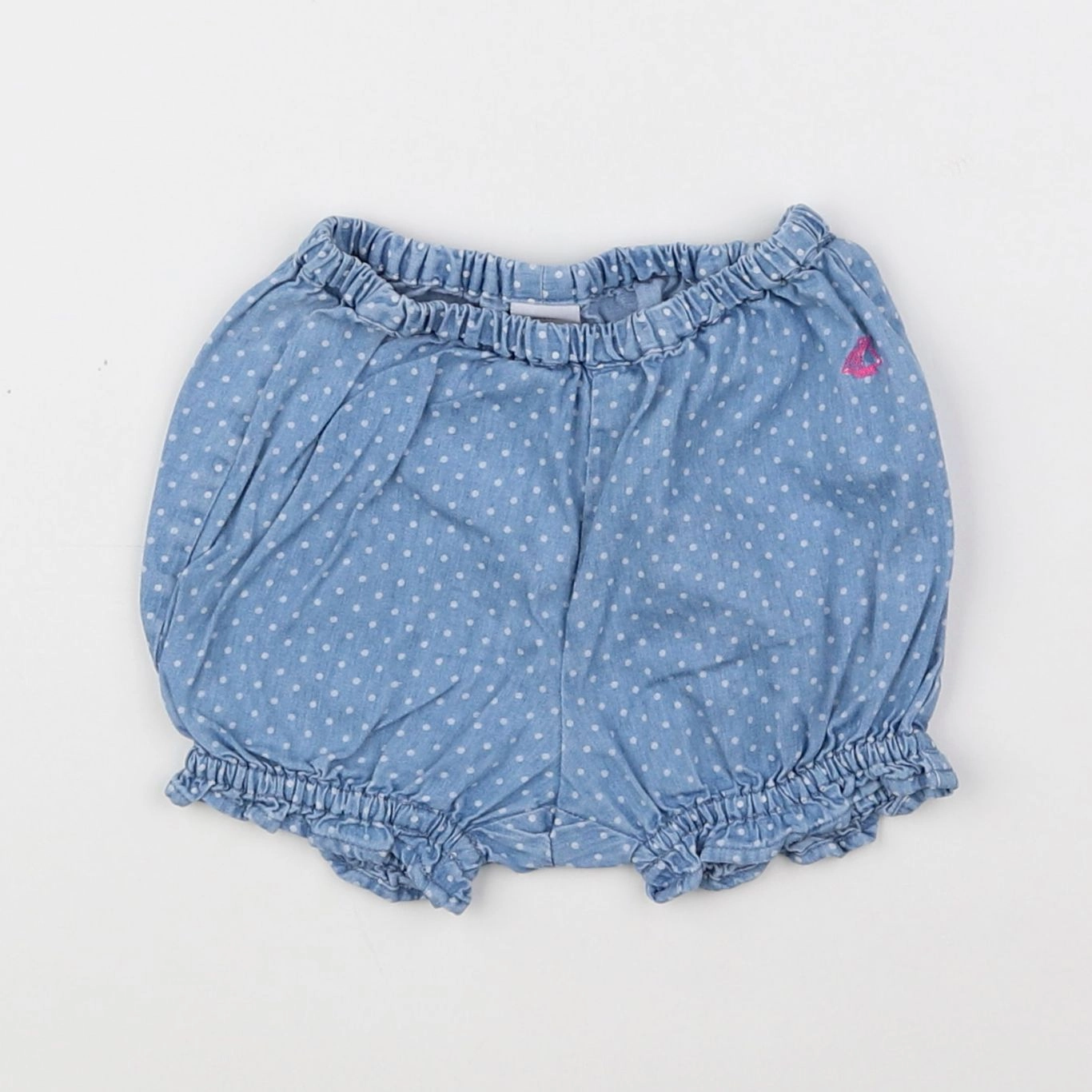 Petit Bateau - bloomer bleu - 6 mois