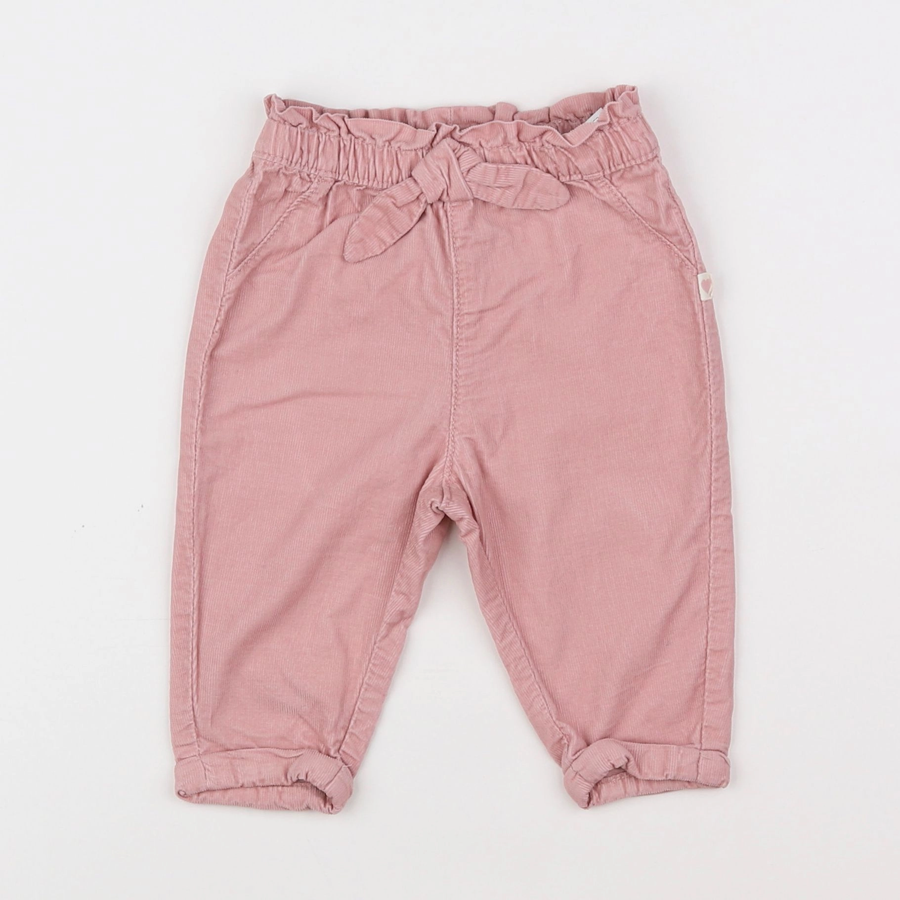 H&M - pantalon rose - 3/6 mois