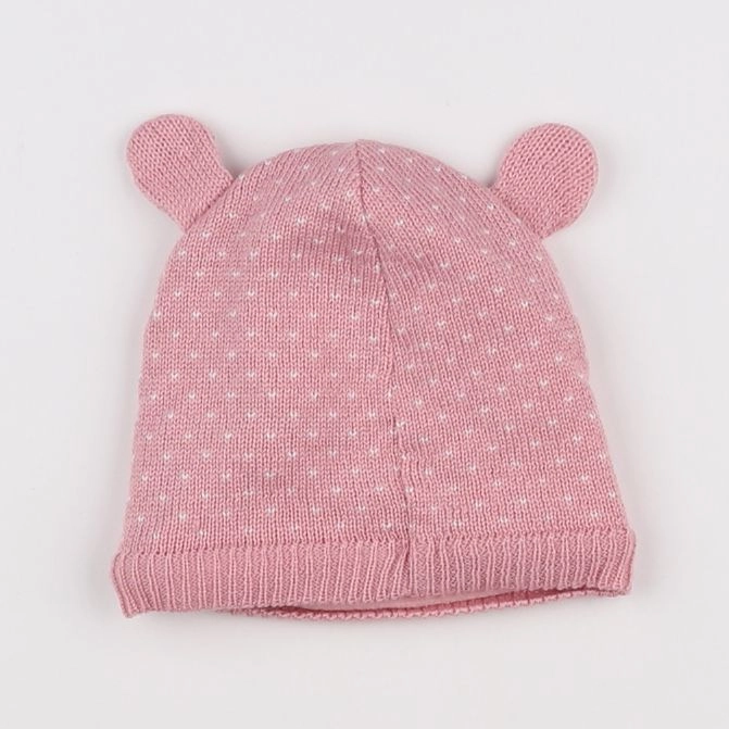 Petit Bateau - bonnet rose - 3/9 mois