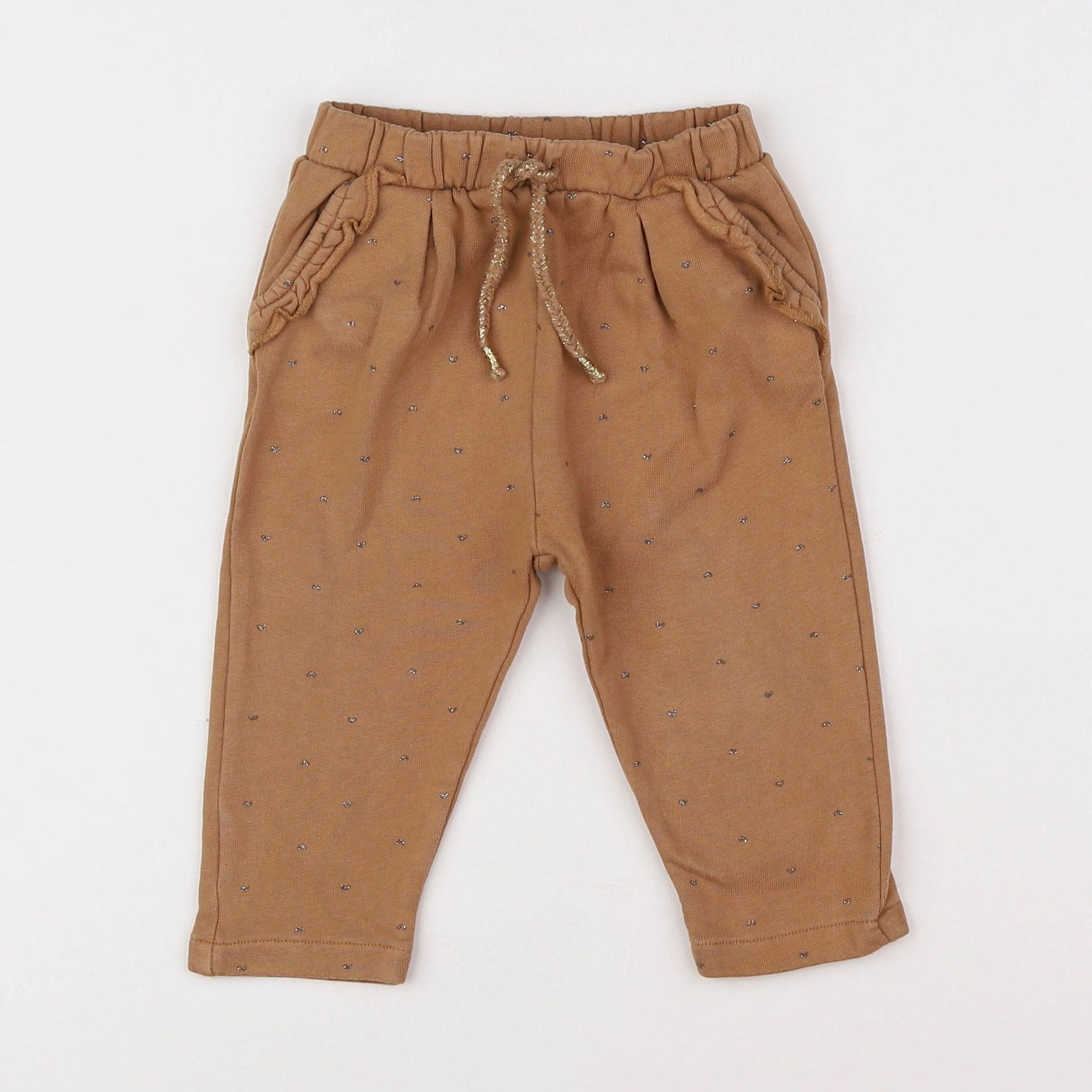 Vertbaudet - jogging marron, or - 12 mois