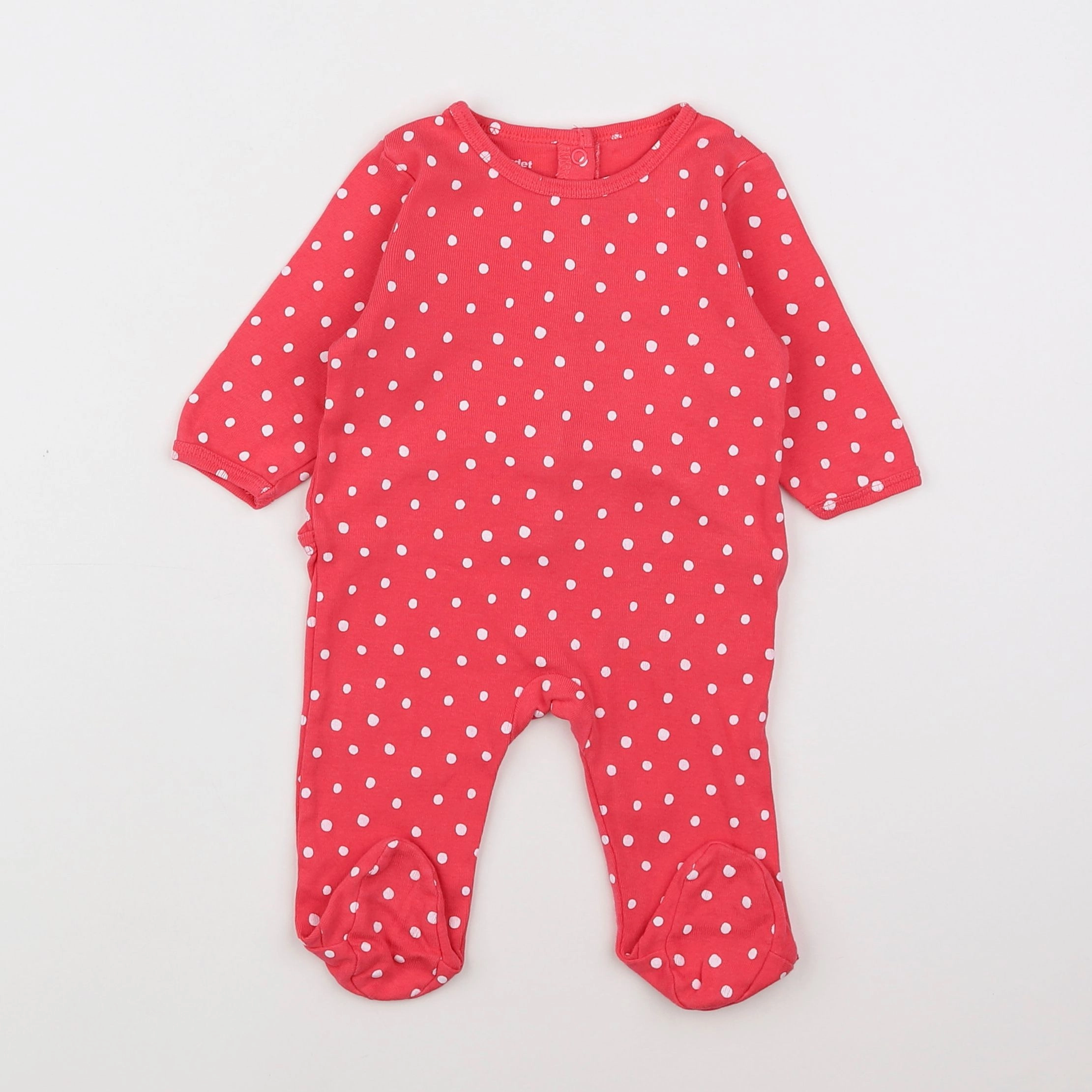 Vertbaudet - pyjama coton rose - 3 mois