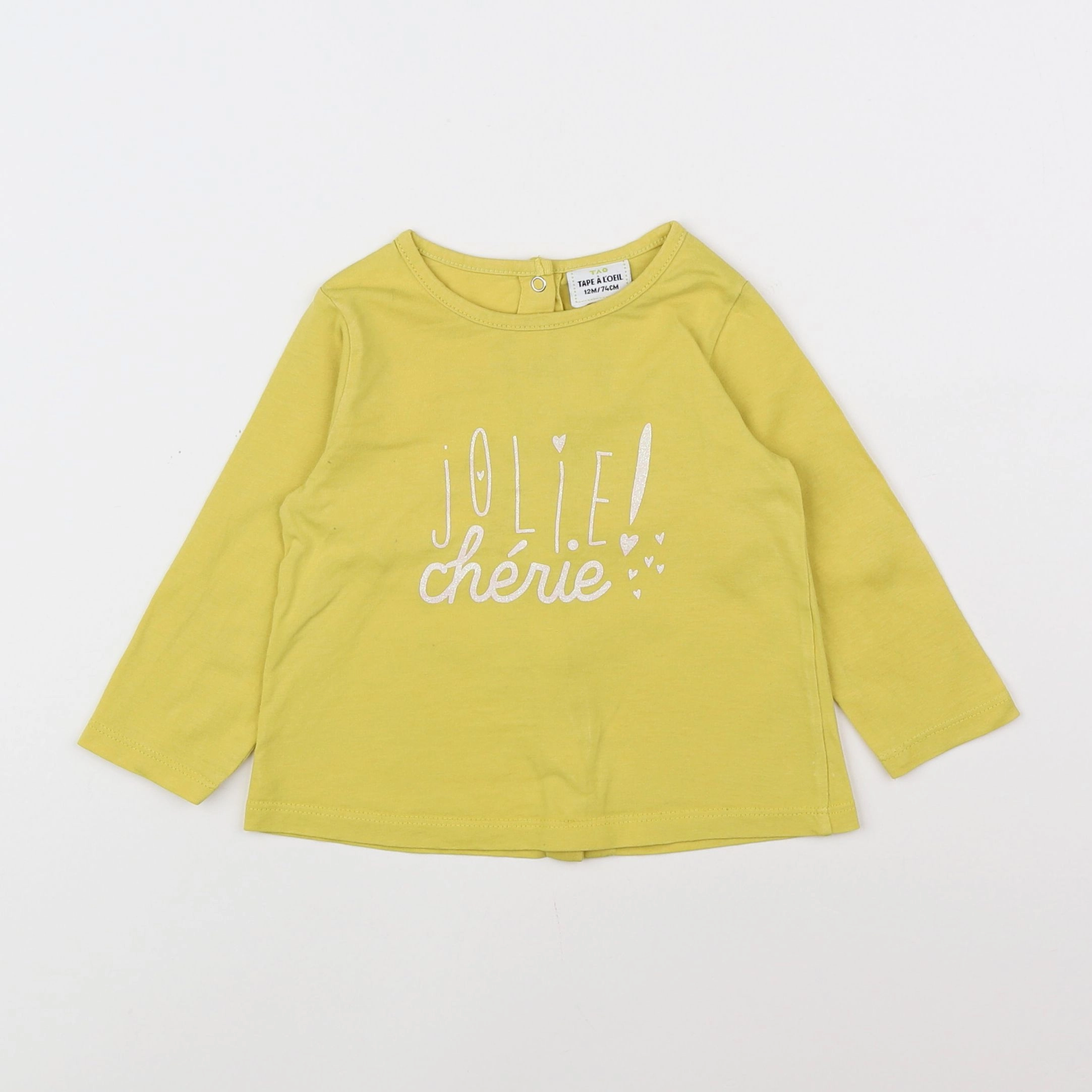 Tape à l'oeil - tee-shirt jaune - 12 mois