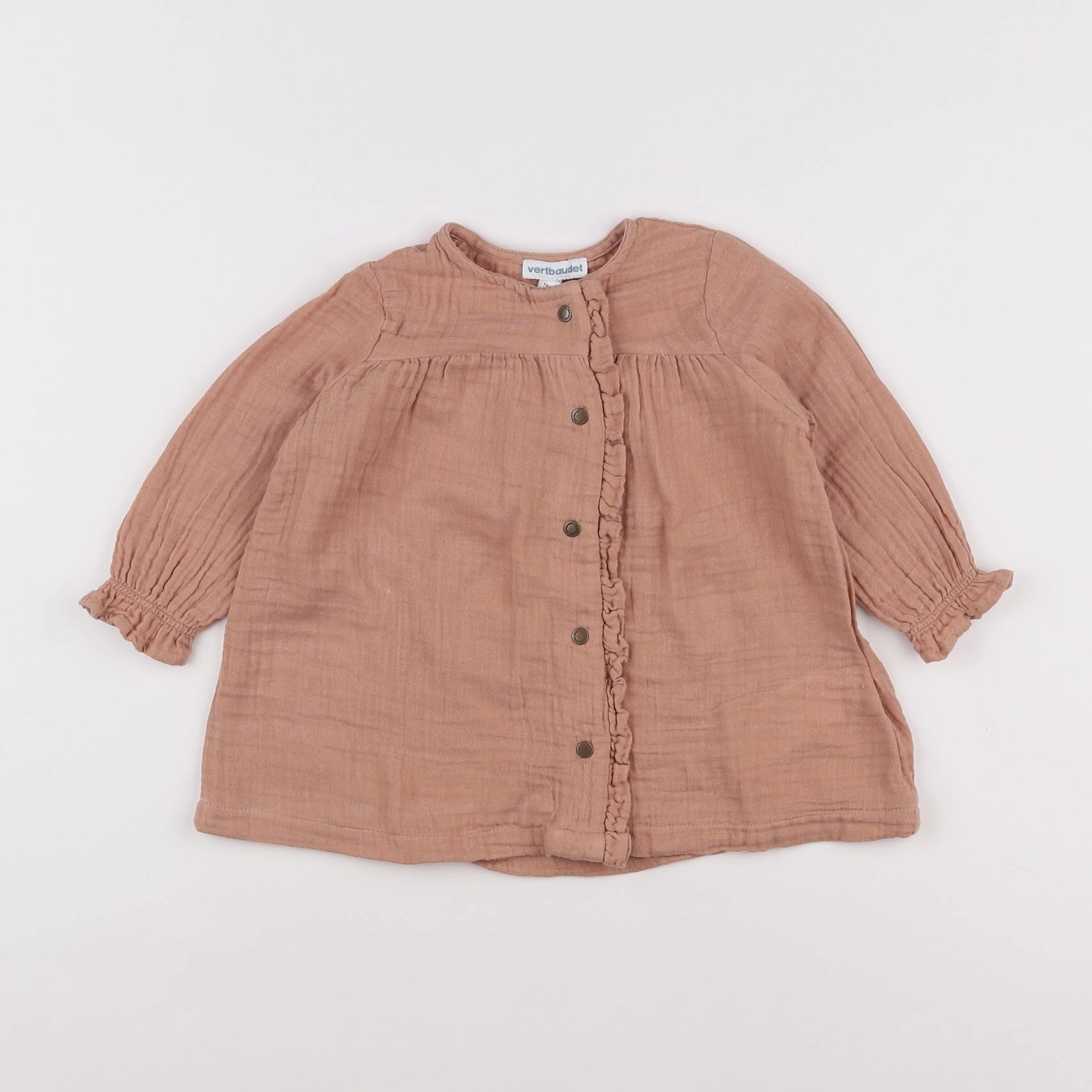 Vertbaudet - robe orange - 12 mois