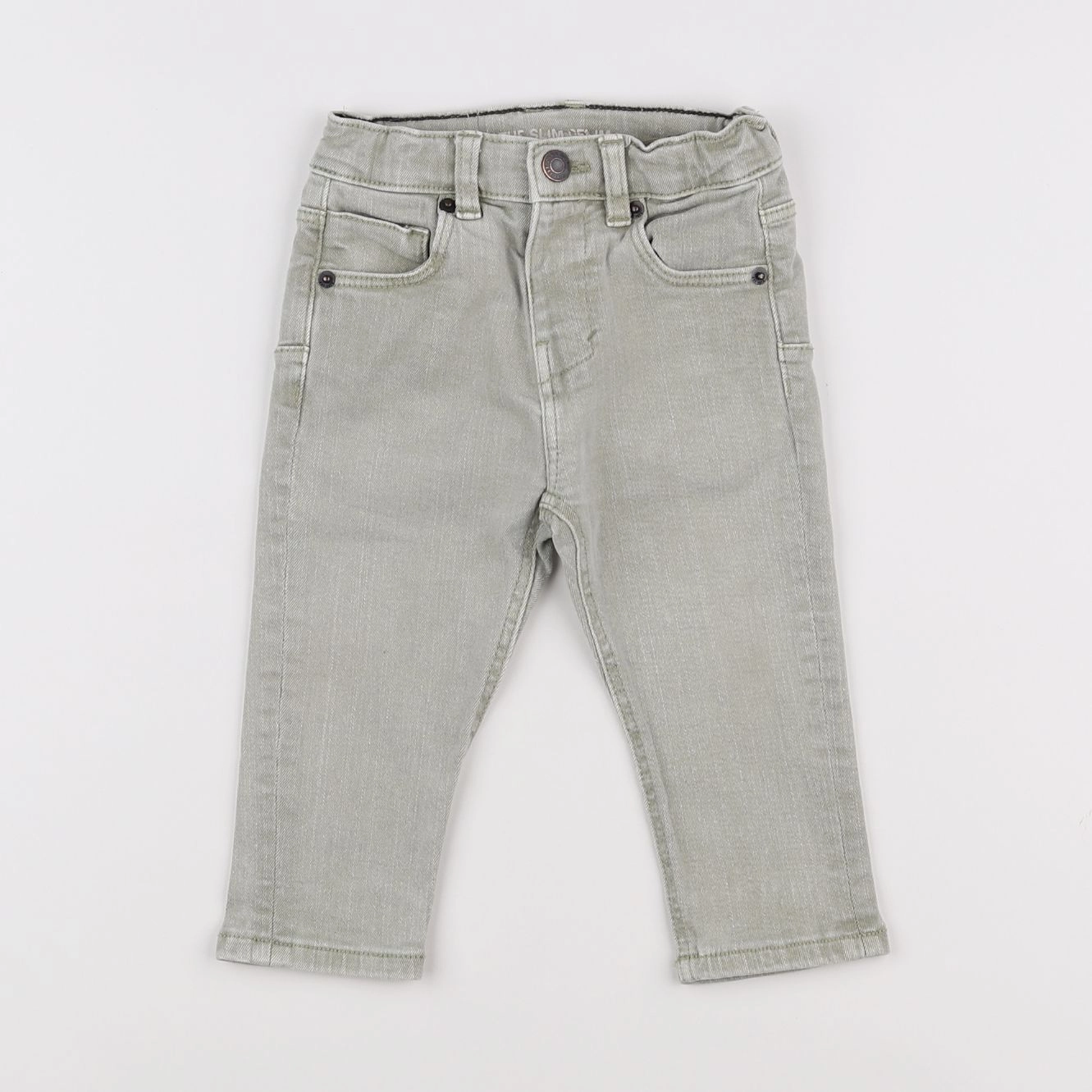 Zara - jean vert - 9/12 mois