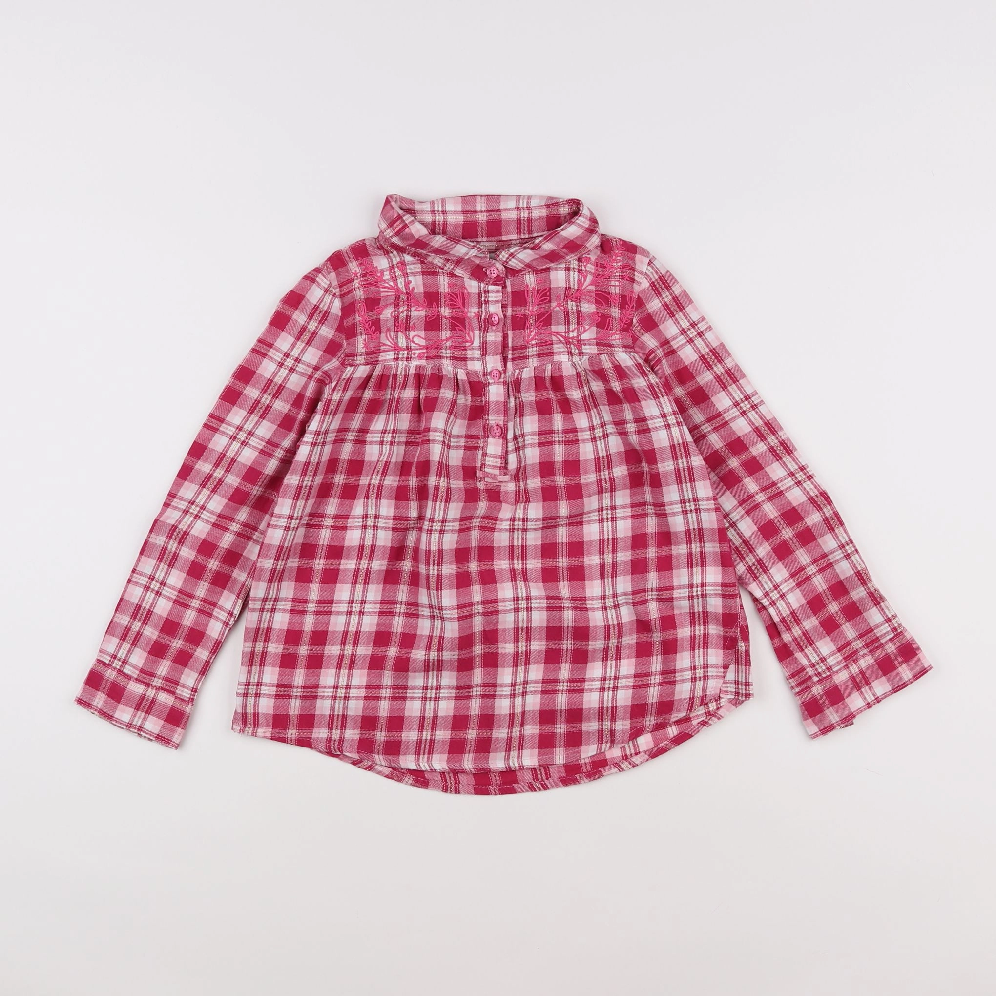 Vertbaudet - blouse rose, or - 6 ans