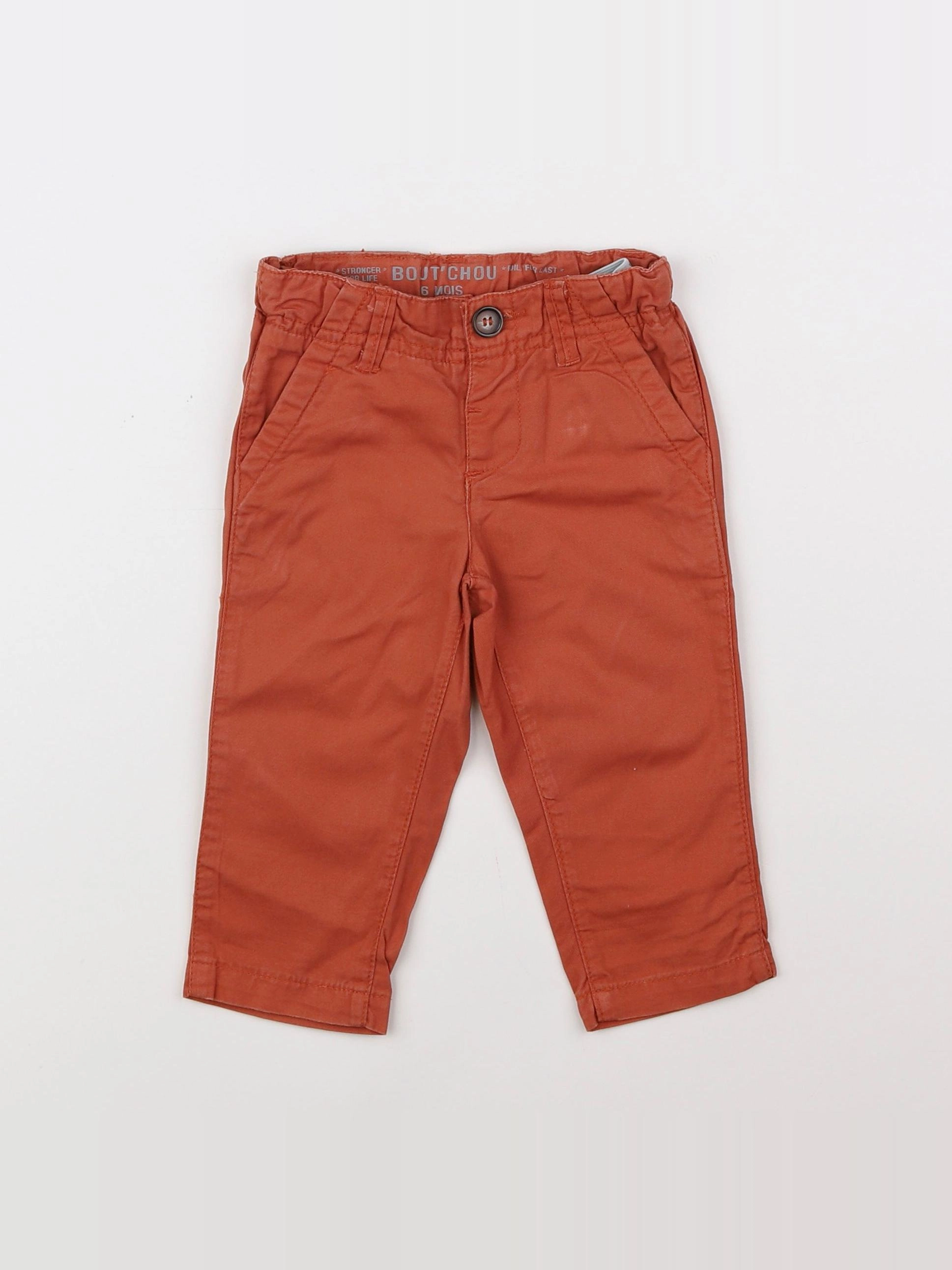 Boutchou - pantalon rouge - 6 mois