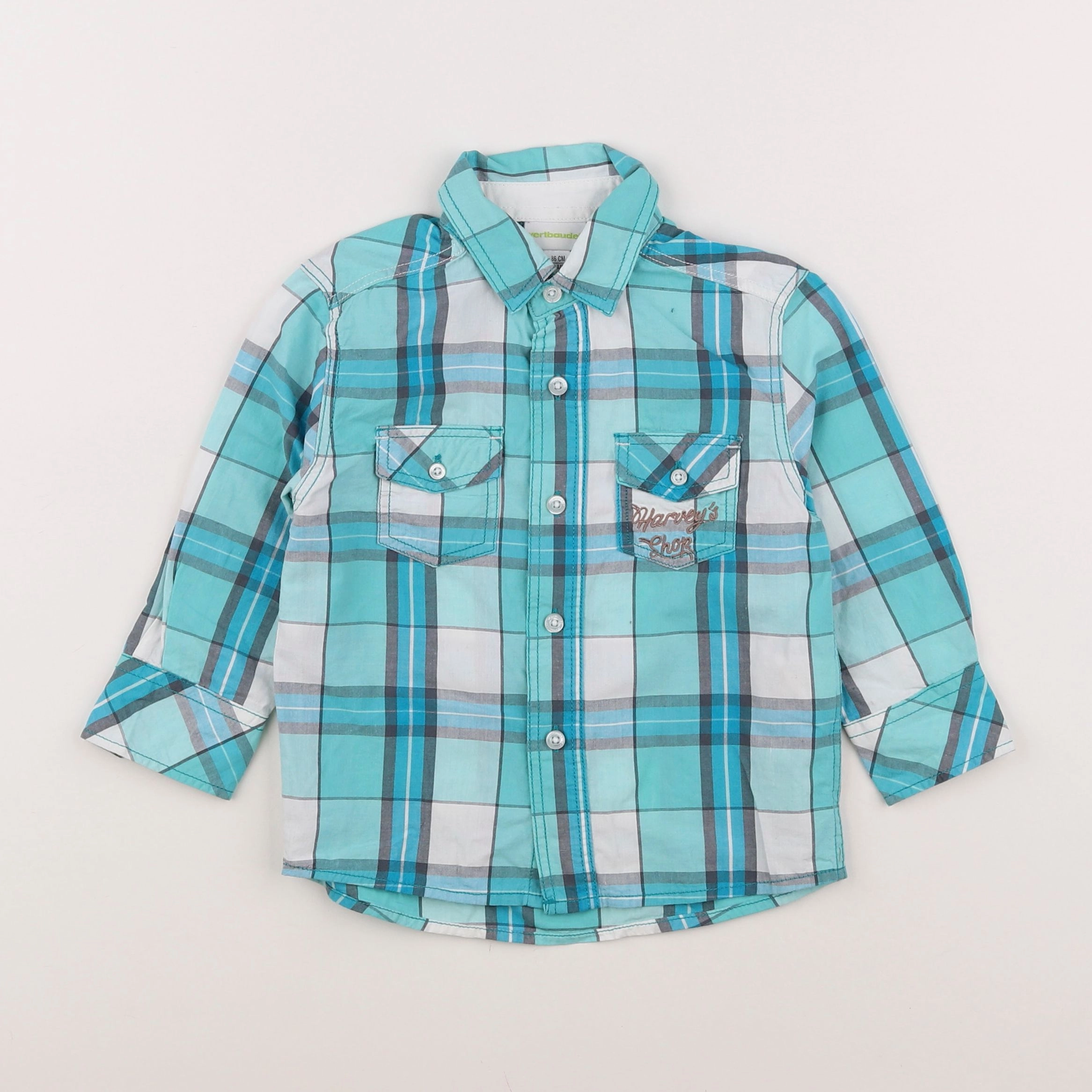 Vertbaudet - chemise multicolore - 2 ans