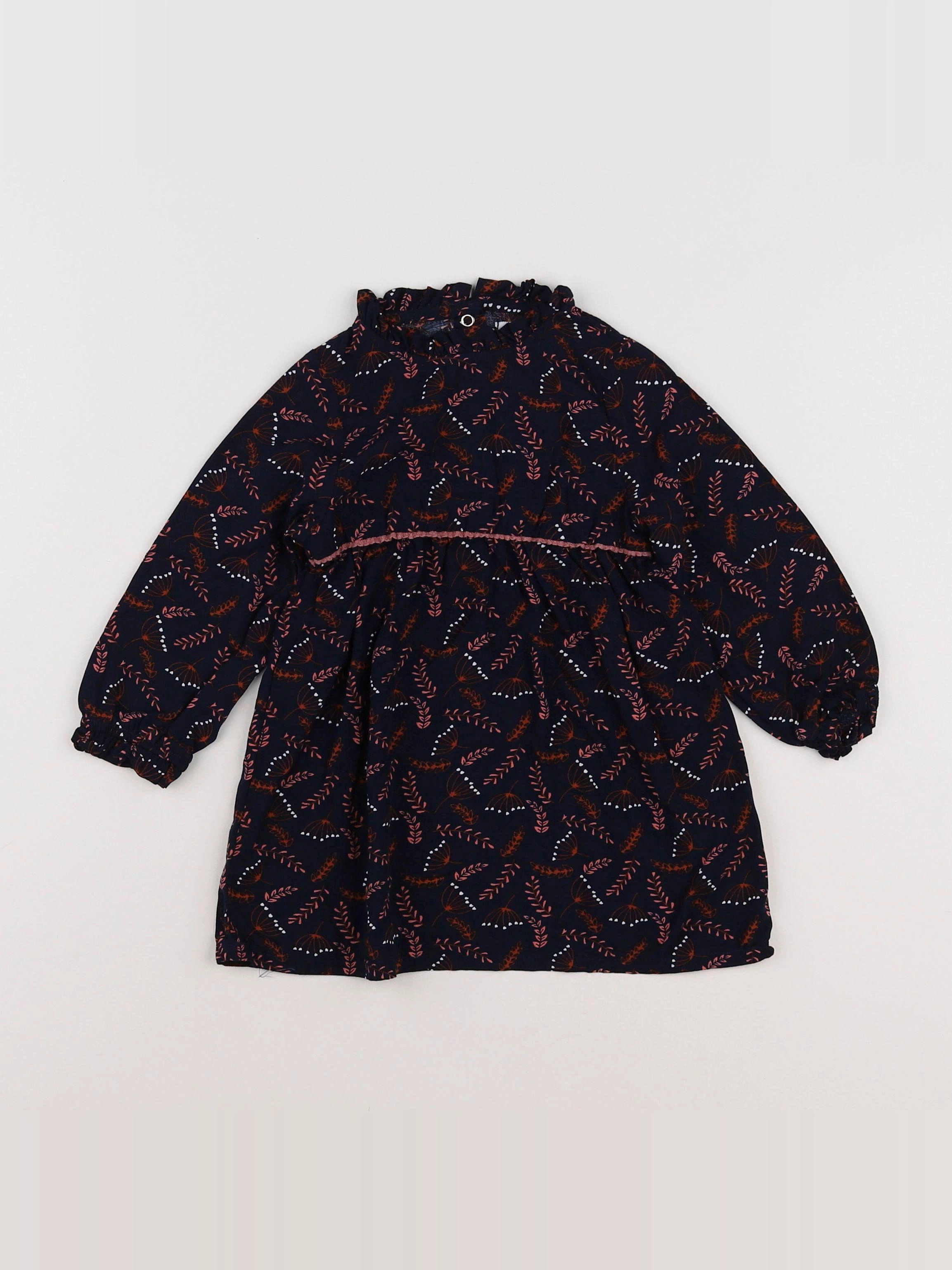 La Redoute - robe bleu, marron - 12 mois