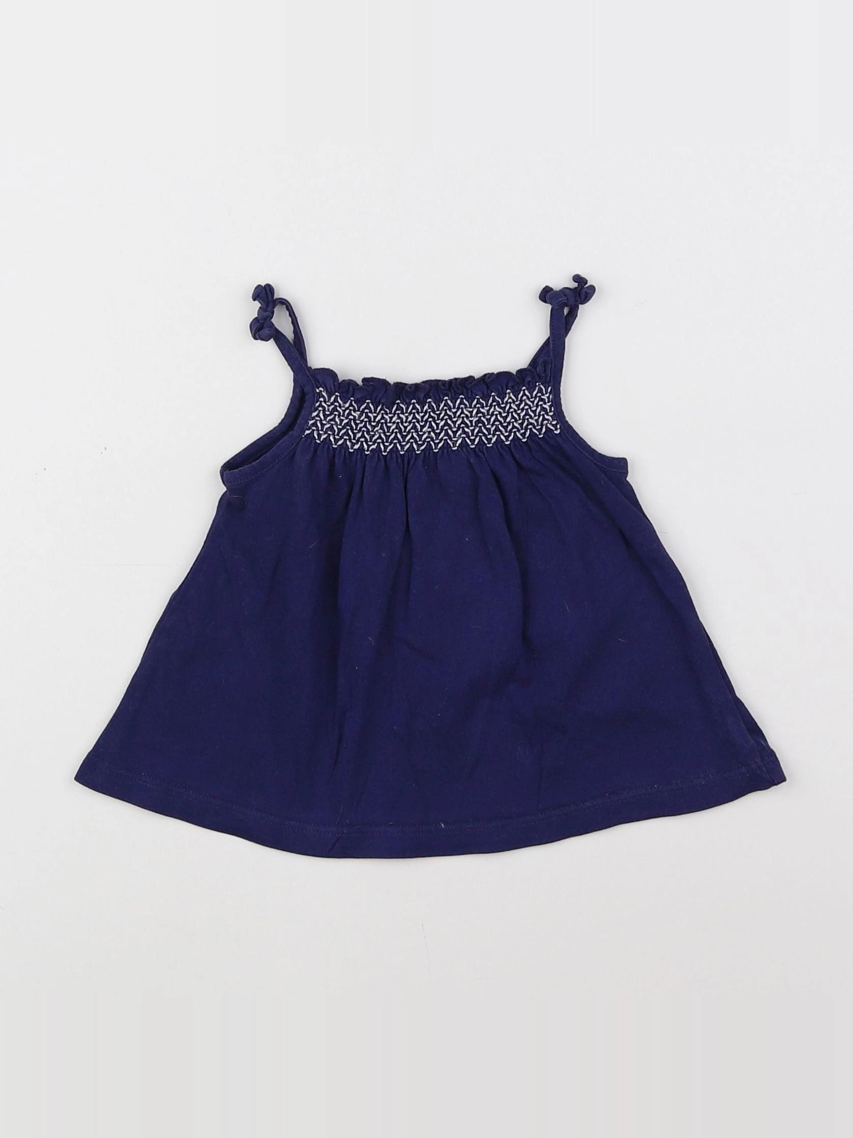 Boutchou - débardeur bleu - 6 mois