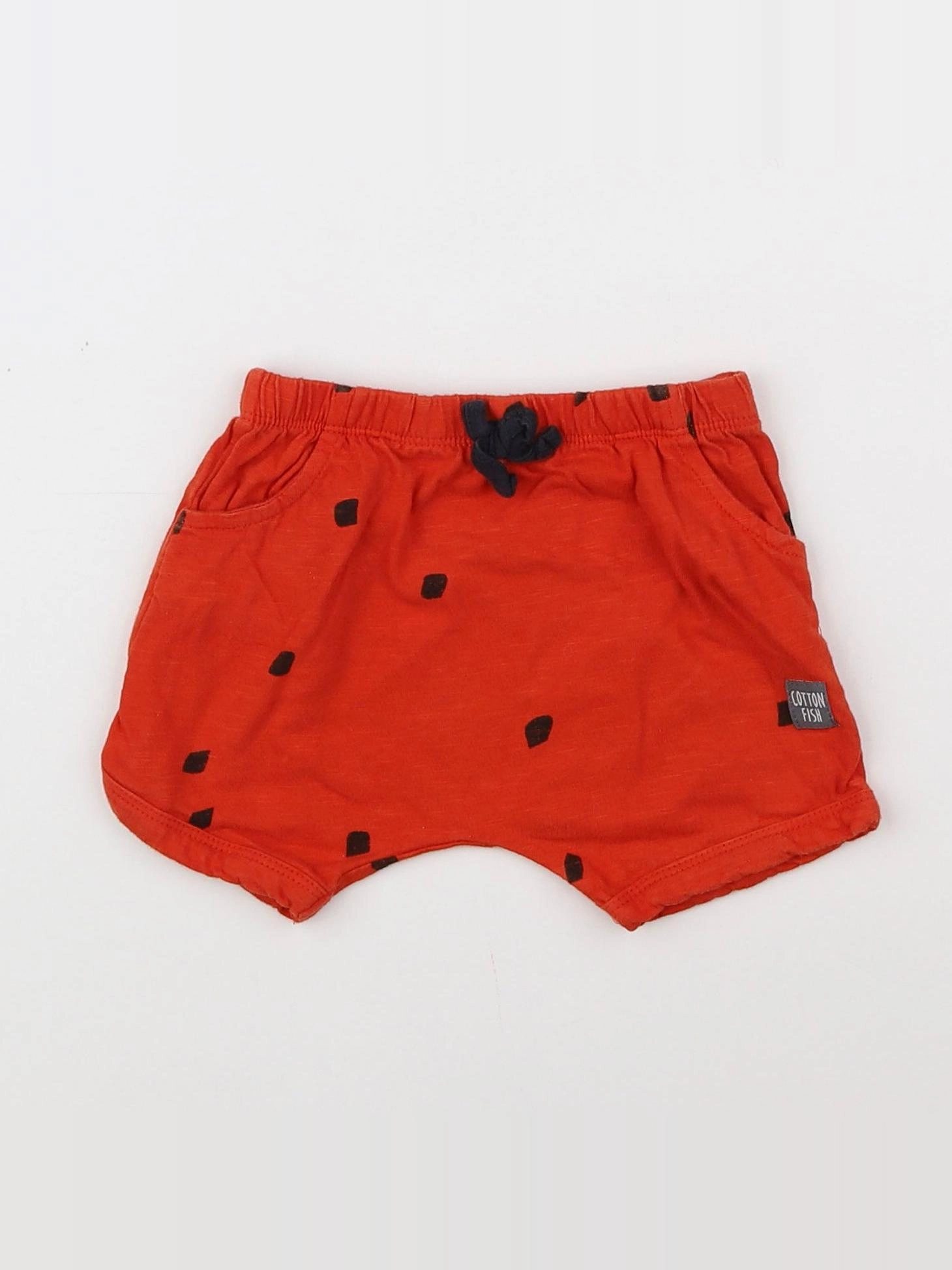Cotton Fish - short rouge, noir - 12 mois