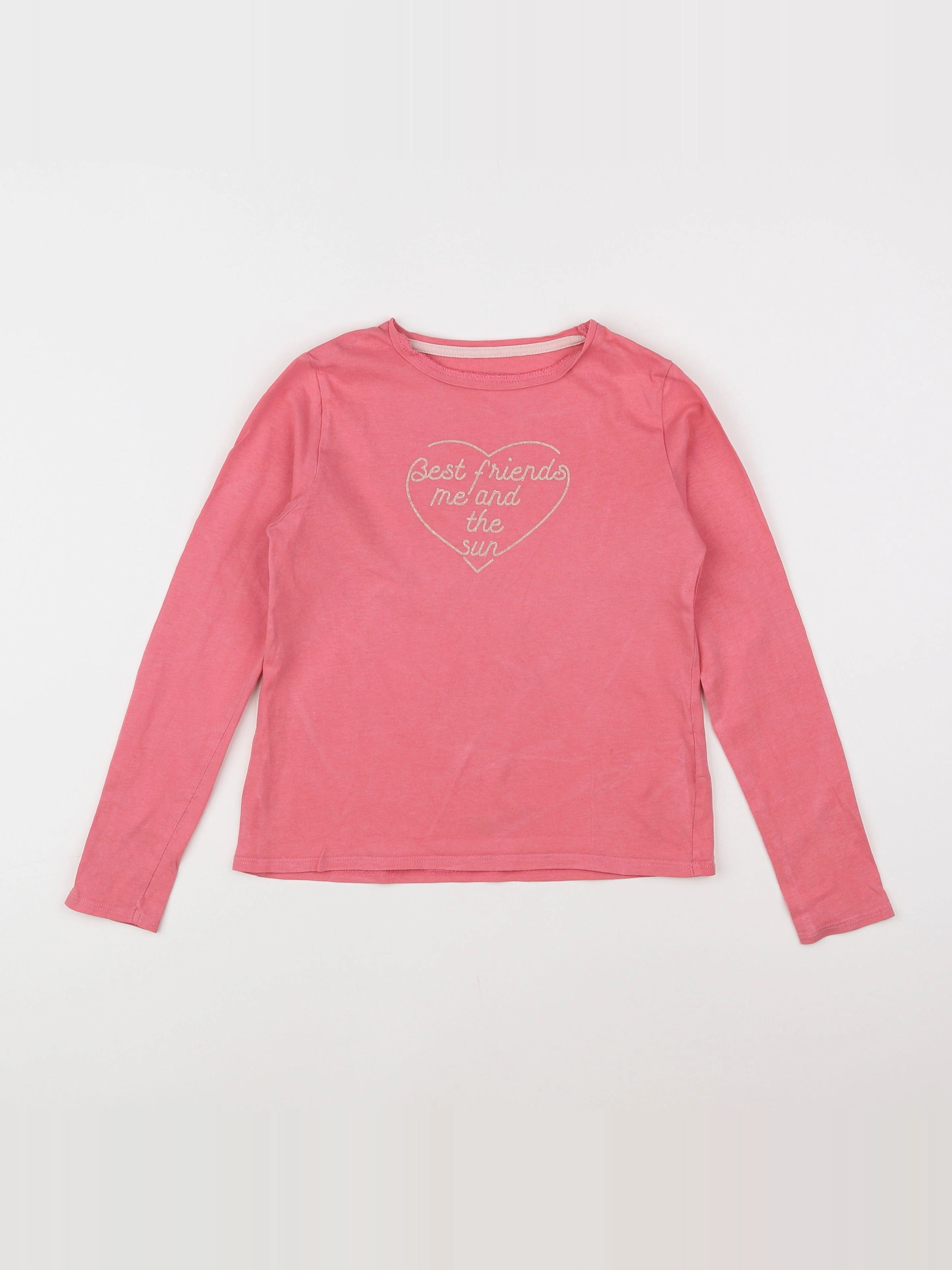Vertbaudet - tee-shirt rose - 8 ans