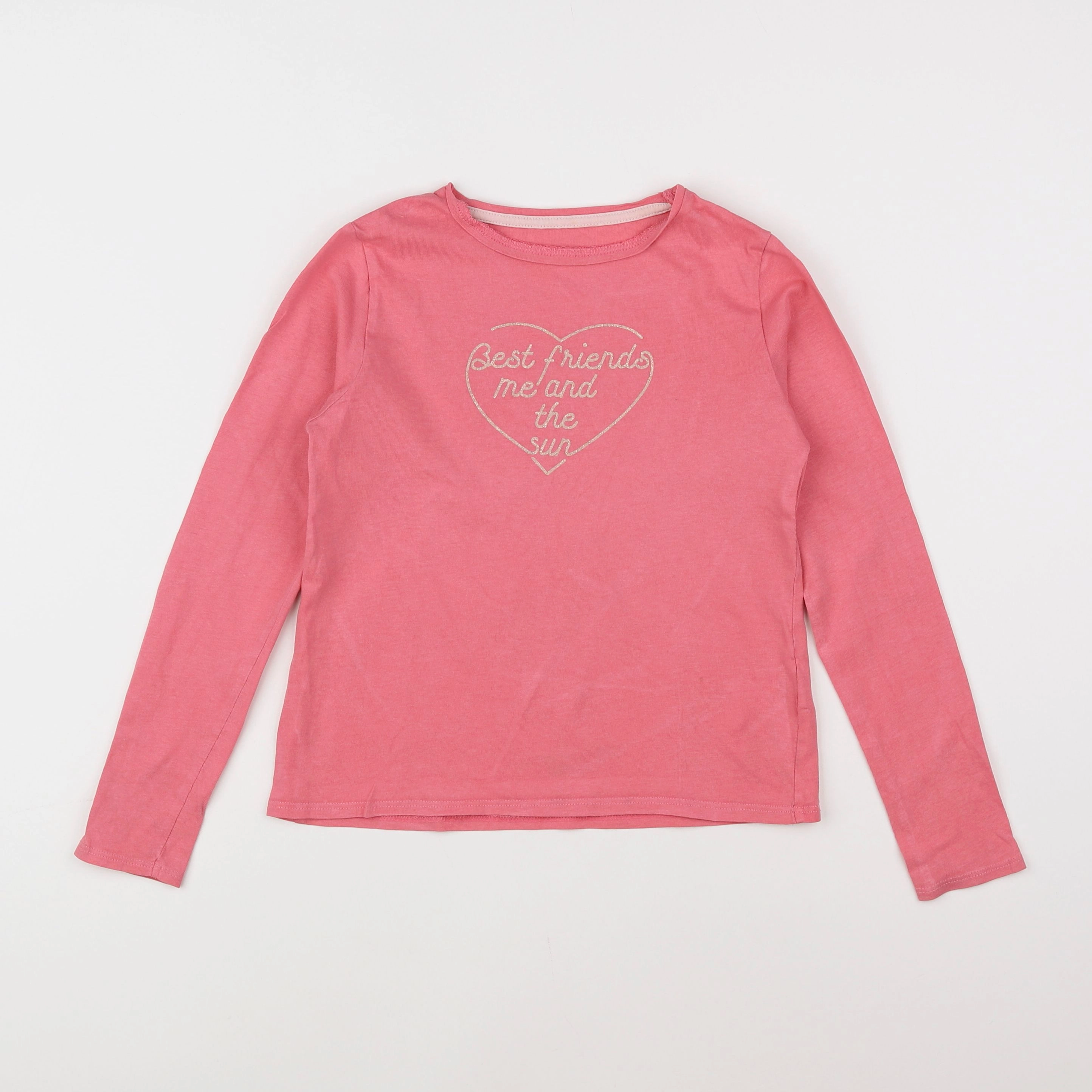 Vertbaudet - tee-shirt rose - 8 ans