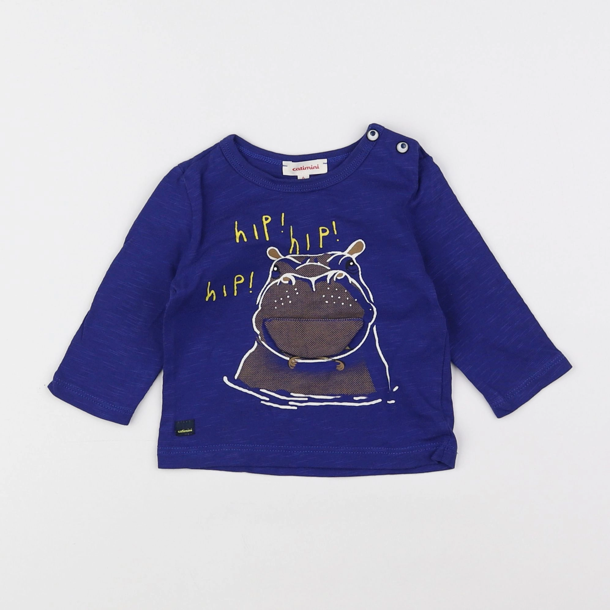 Catimini - tee-shirt bleu - 6 mois