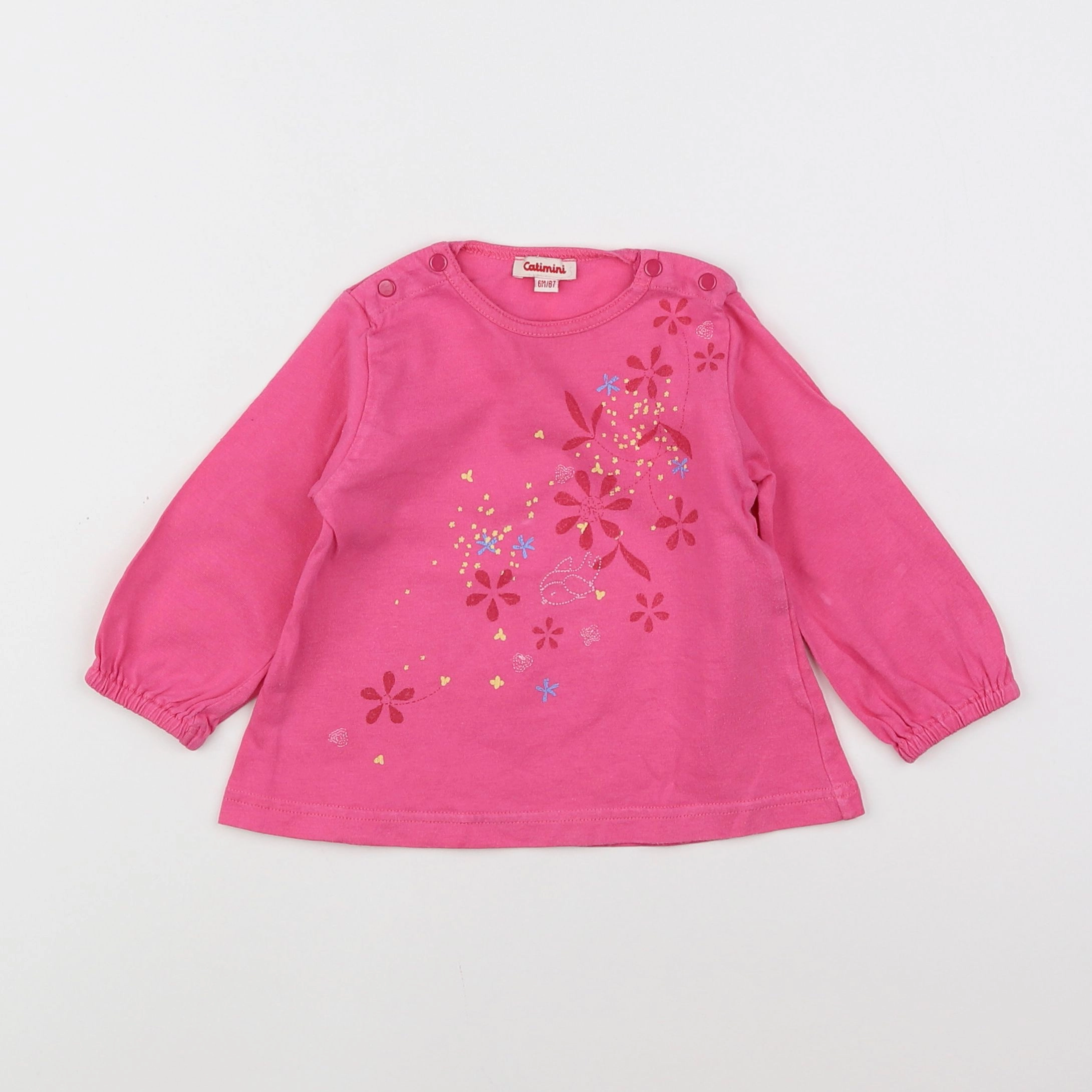 Catimini - tee-shirt rose - 6 mois