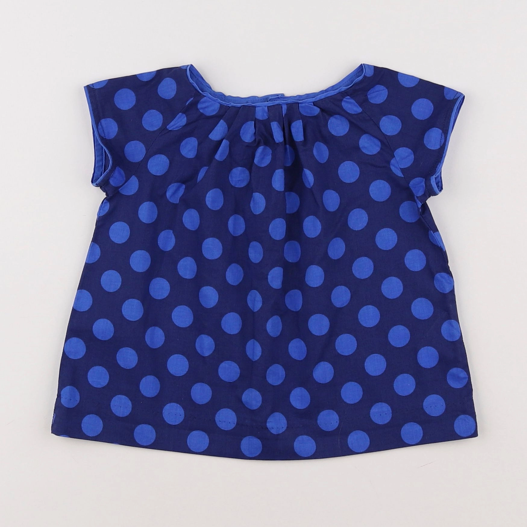 Jacadi - blouse bleu - 12 mois