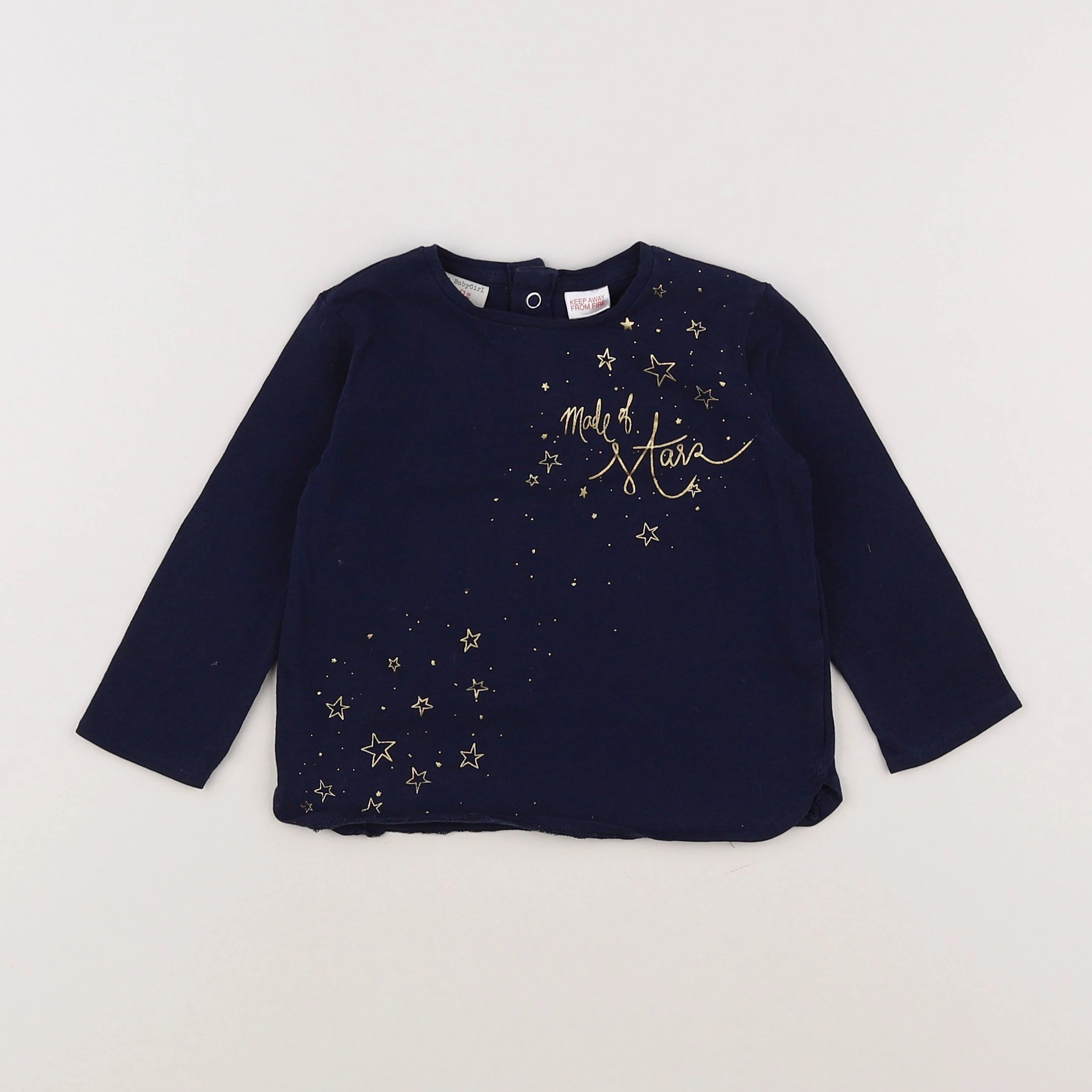 Zara - tee-shirt bleu - 9/12 mois
