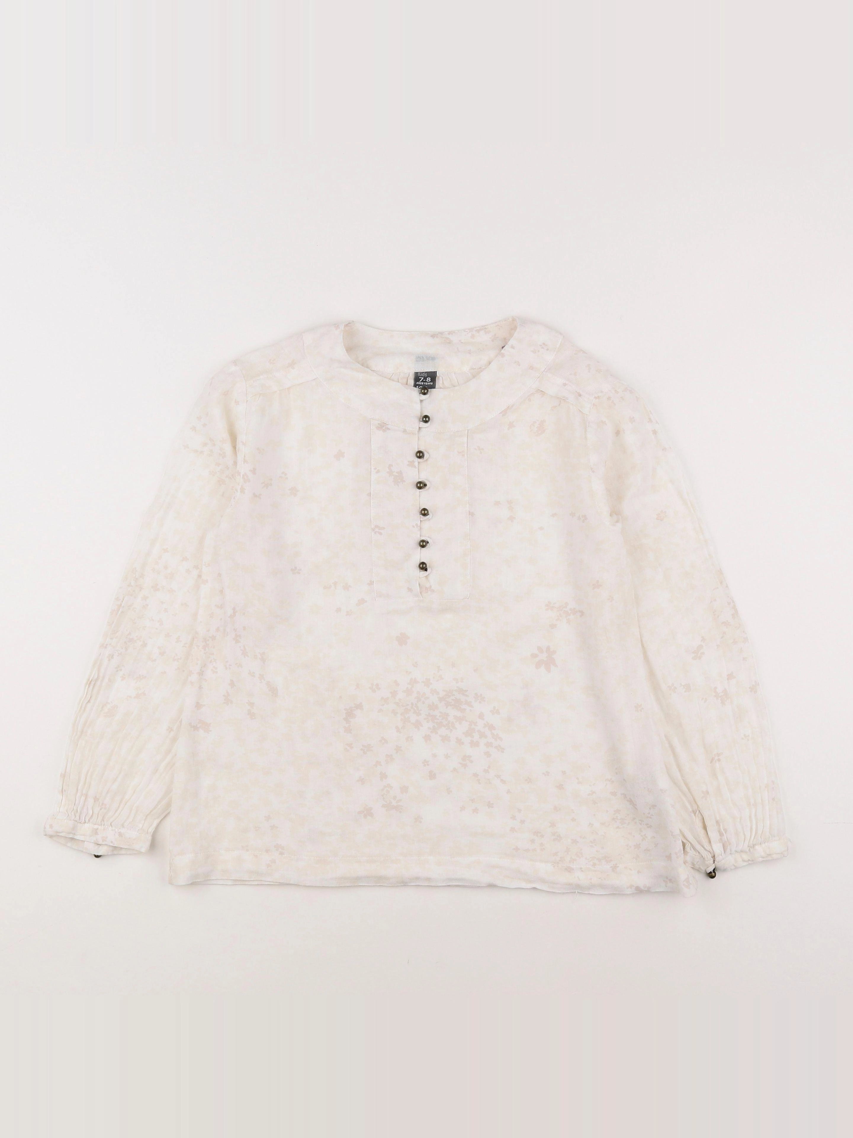 Zara - blouse beige - 7/8 ans