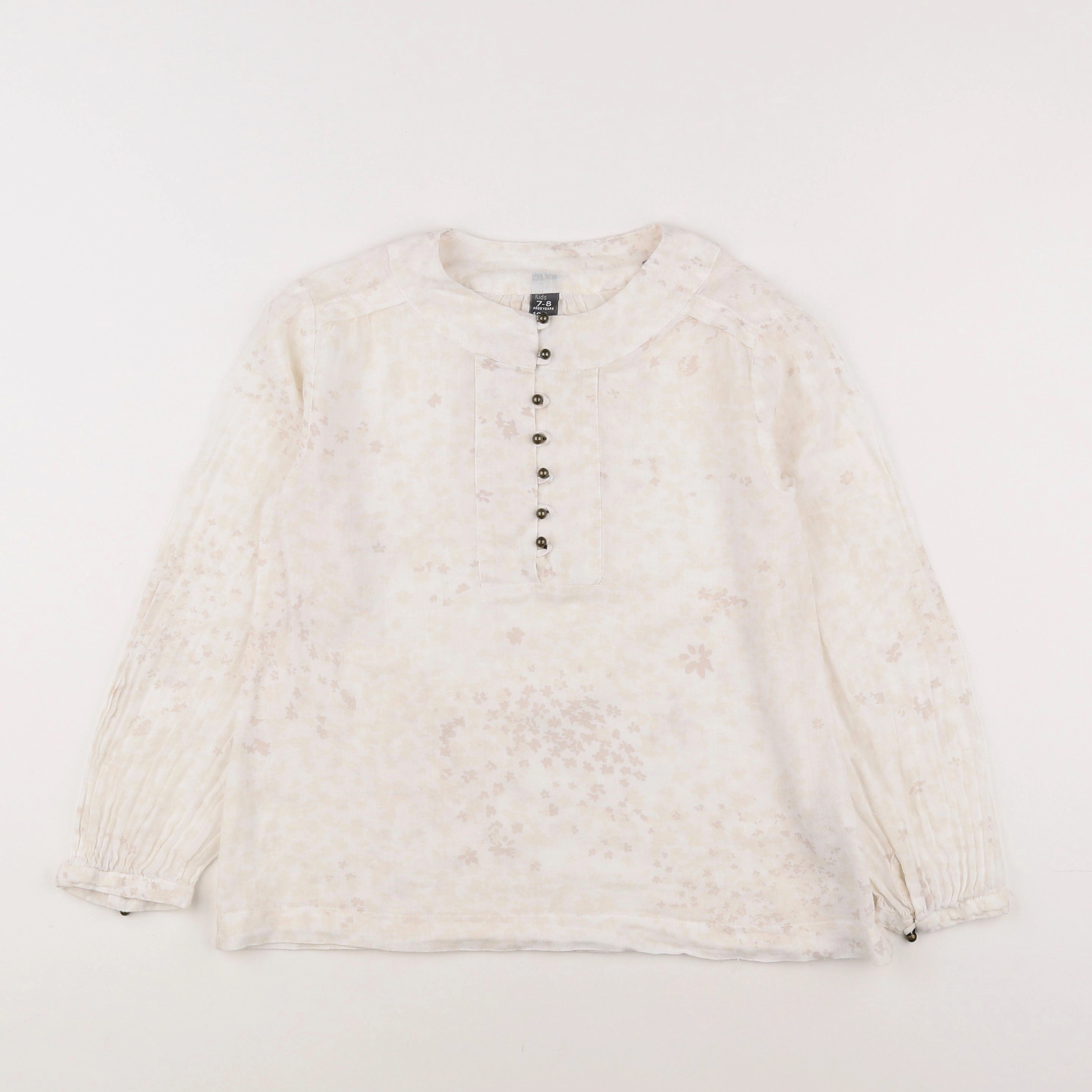 Zara - blouse beige - 7/8 ans