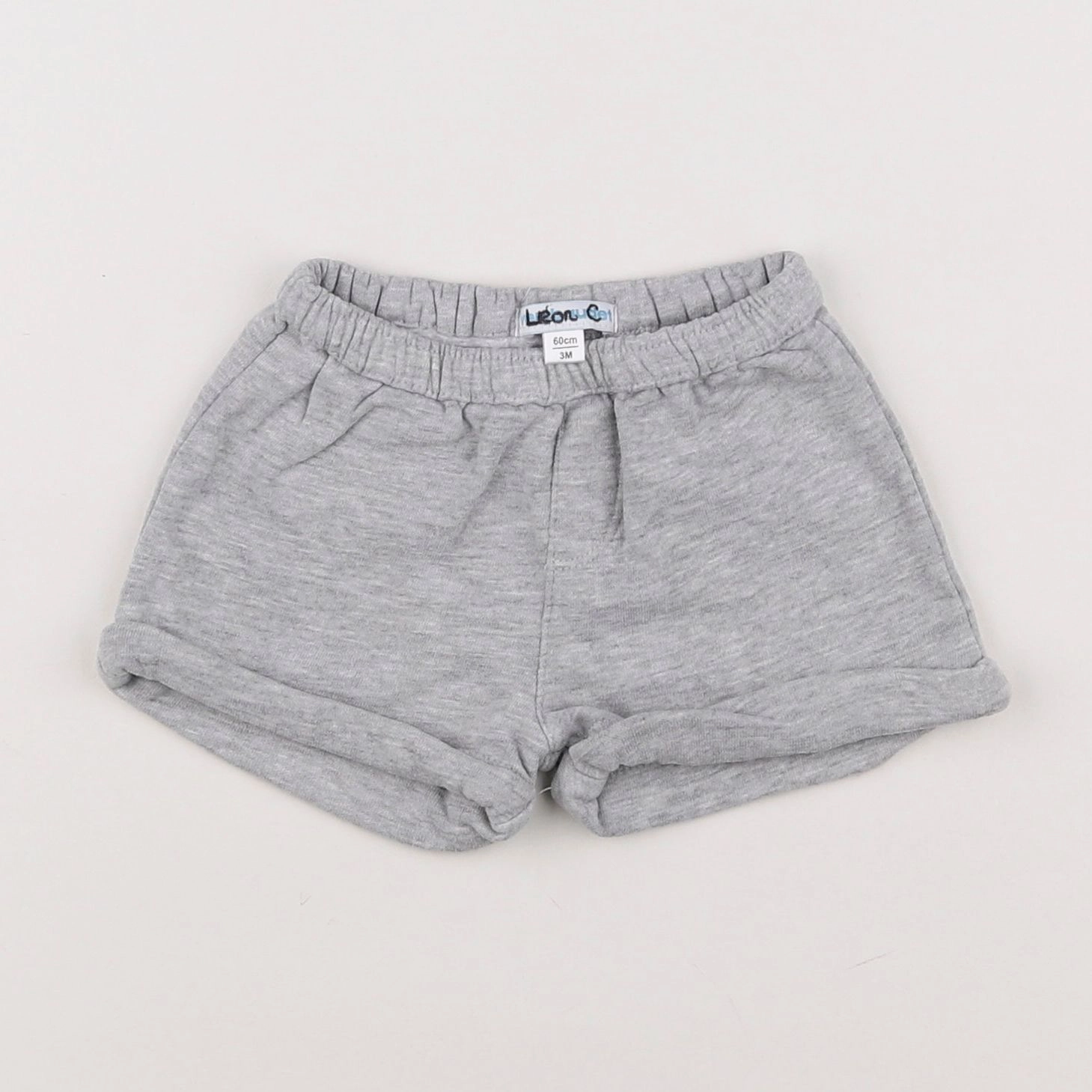 Vertbaudet - short gris - 3 mois