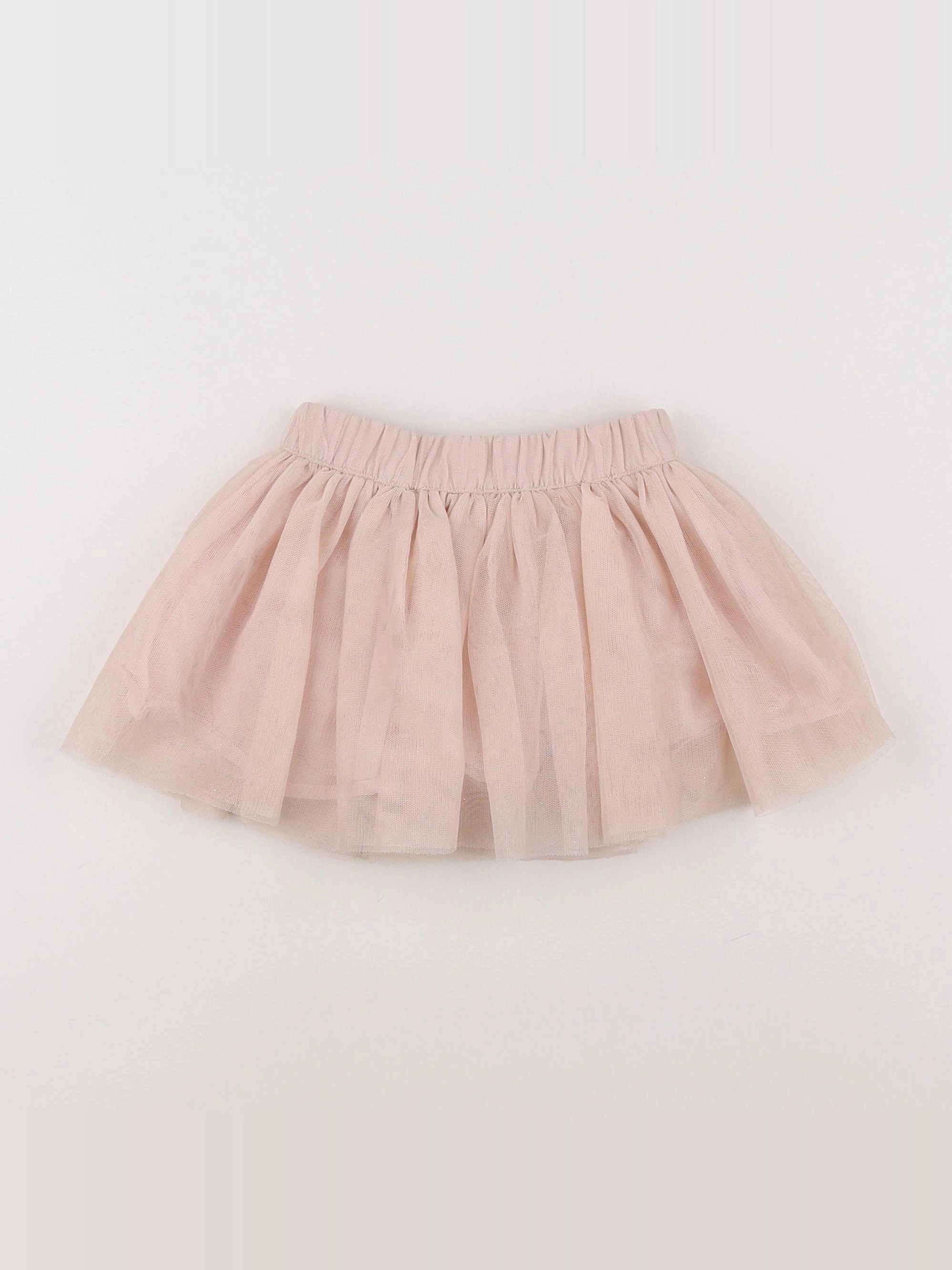 Vertbaudet - jupe rose, or - 18 mois