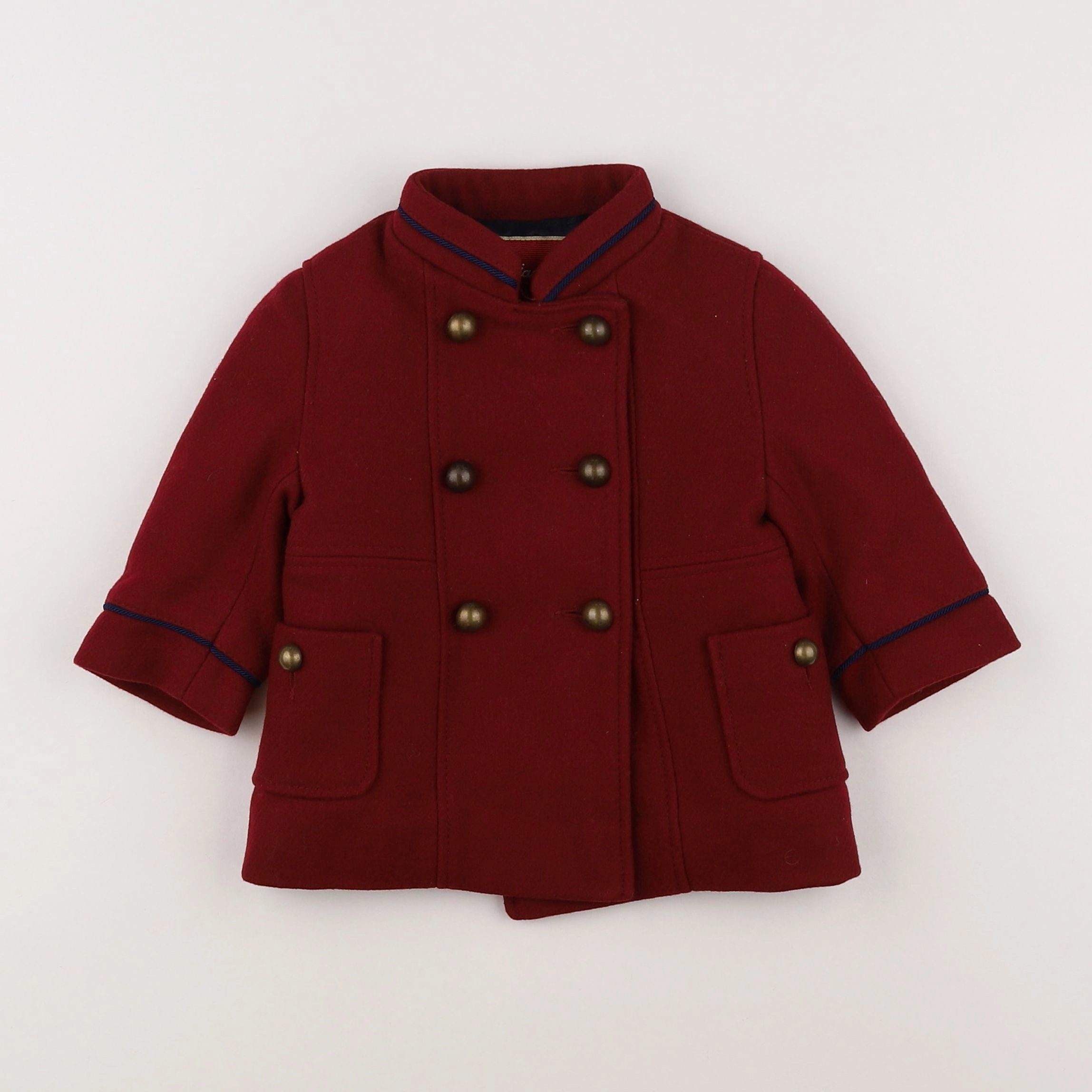 Jacadi - manteau rouge - 6 mois