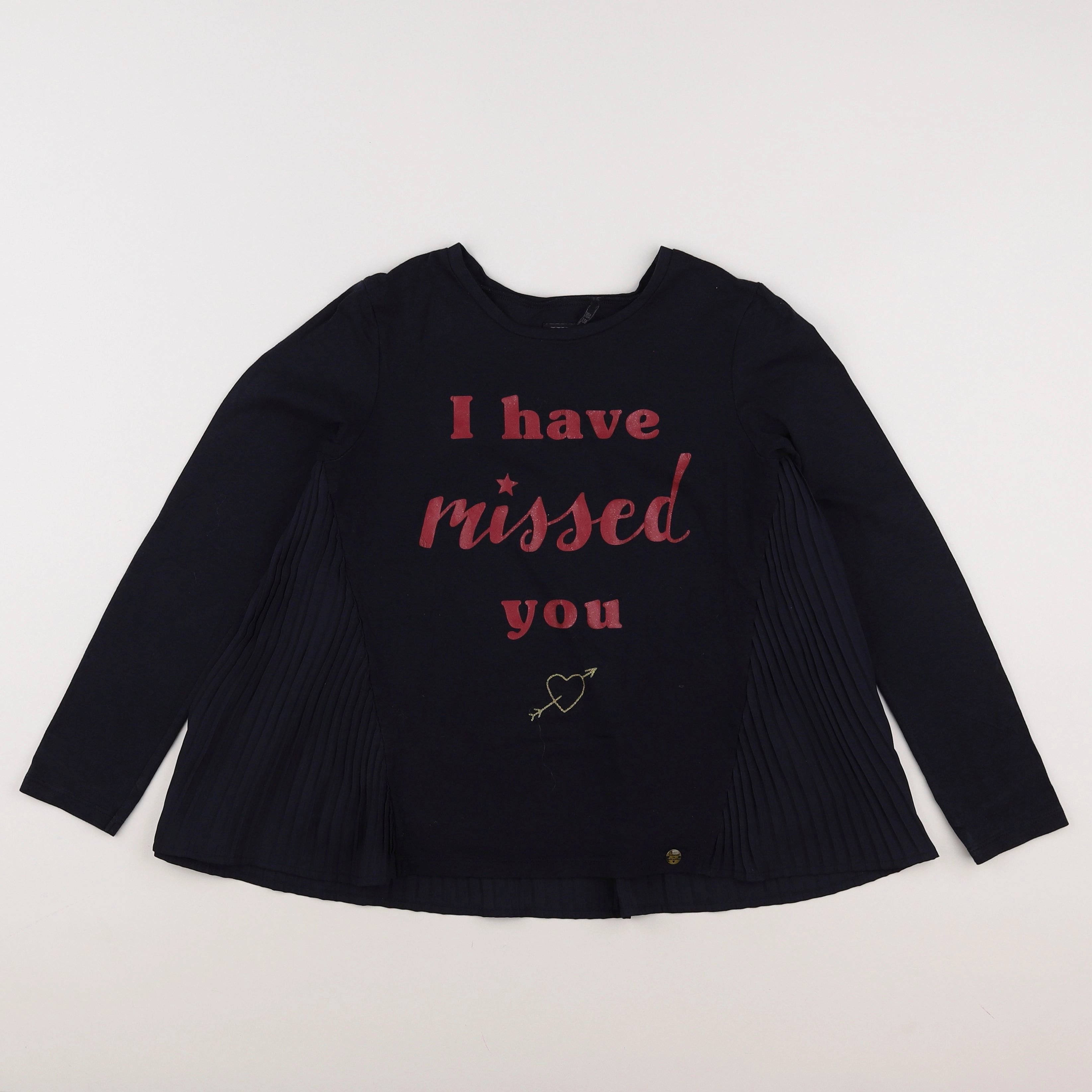 IKKS - tee-shirt bleu, rose - 10 ans