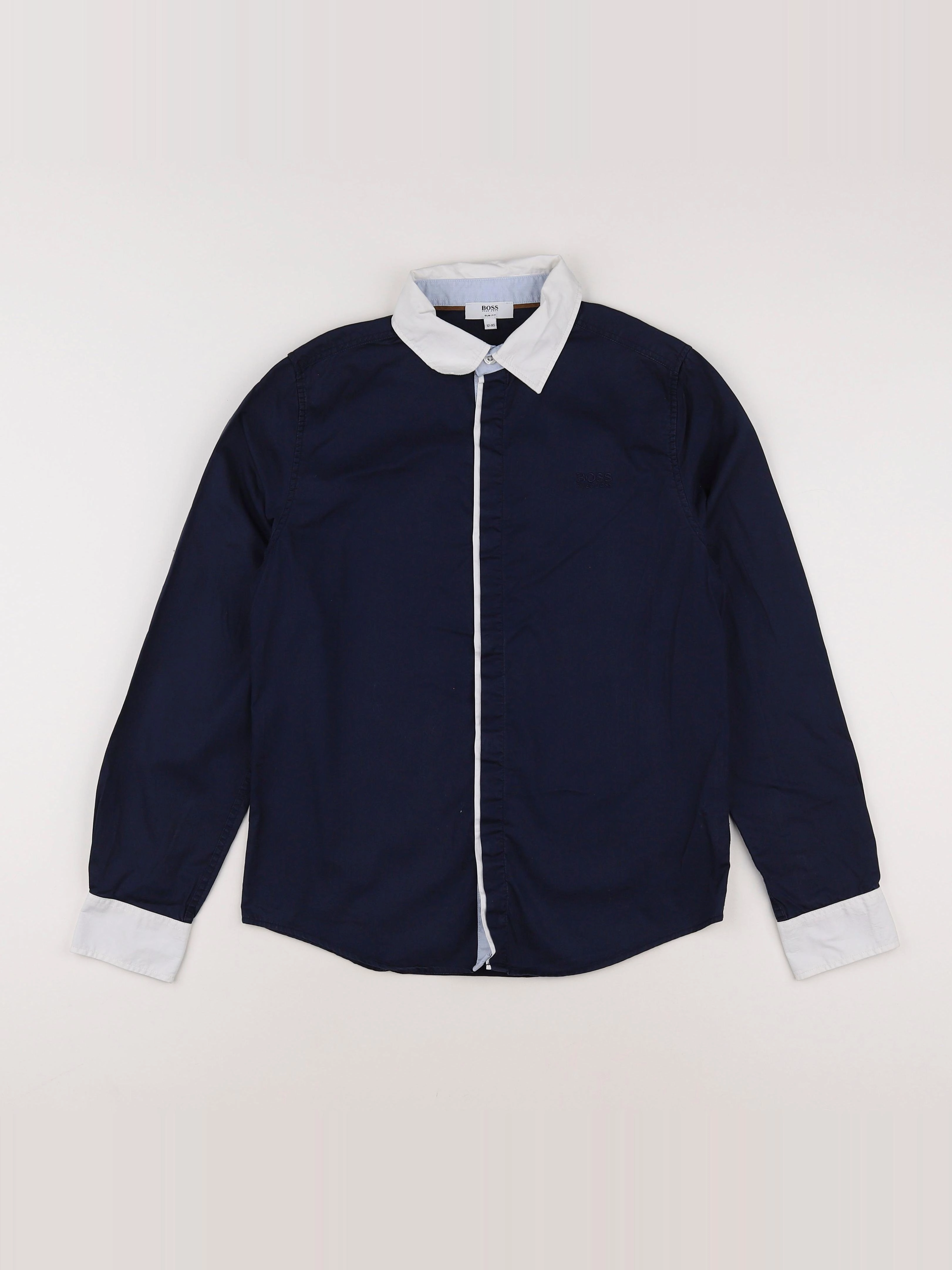 Hugo Boss - chemise bleu, blanc - 12 ans