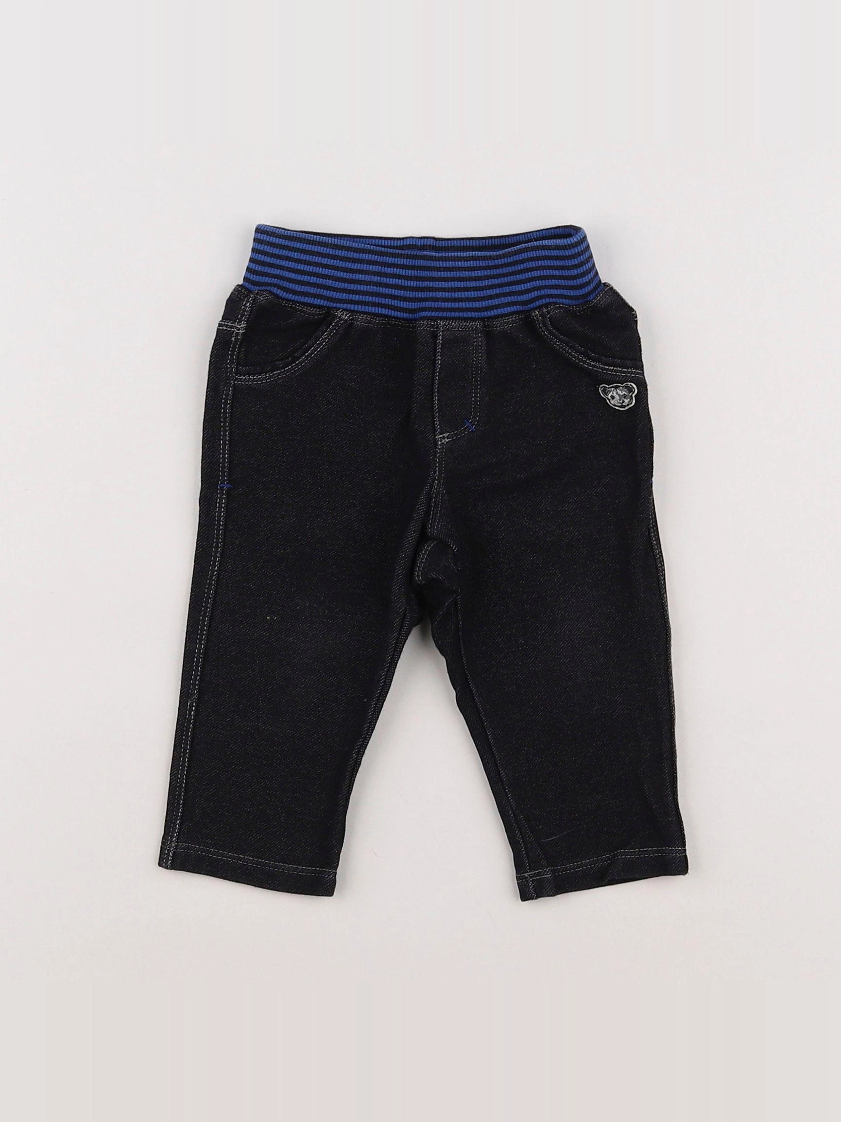 Absorba - jean noir, bleu - 6 mois