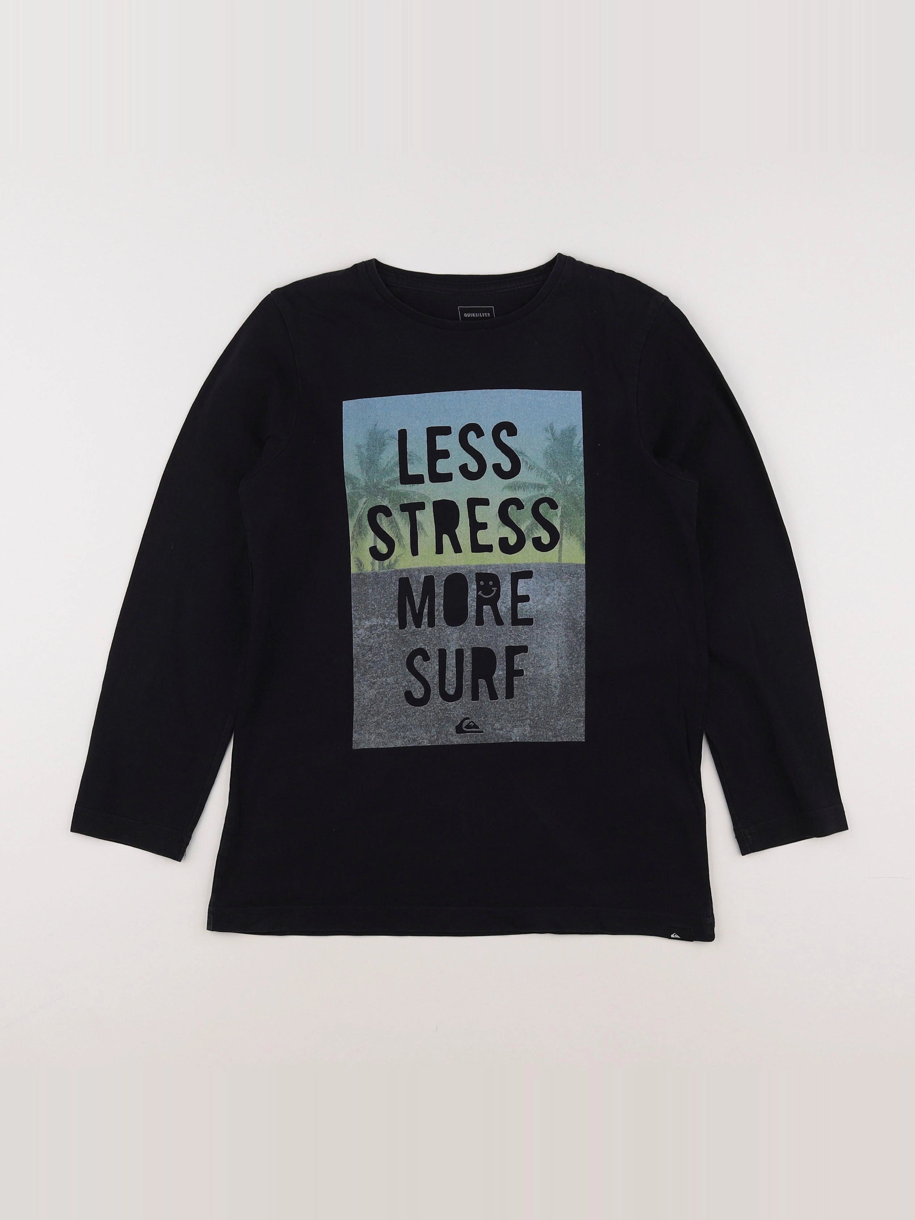 Quicksilver - tee-shirt noir - 10 ans