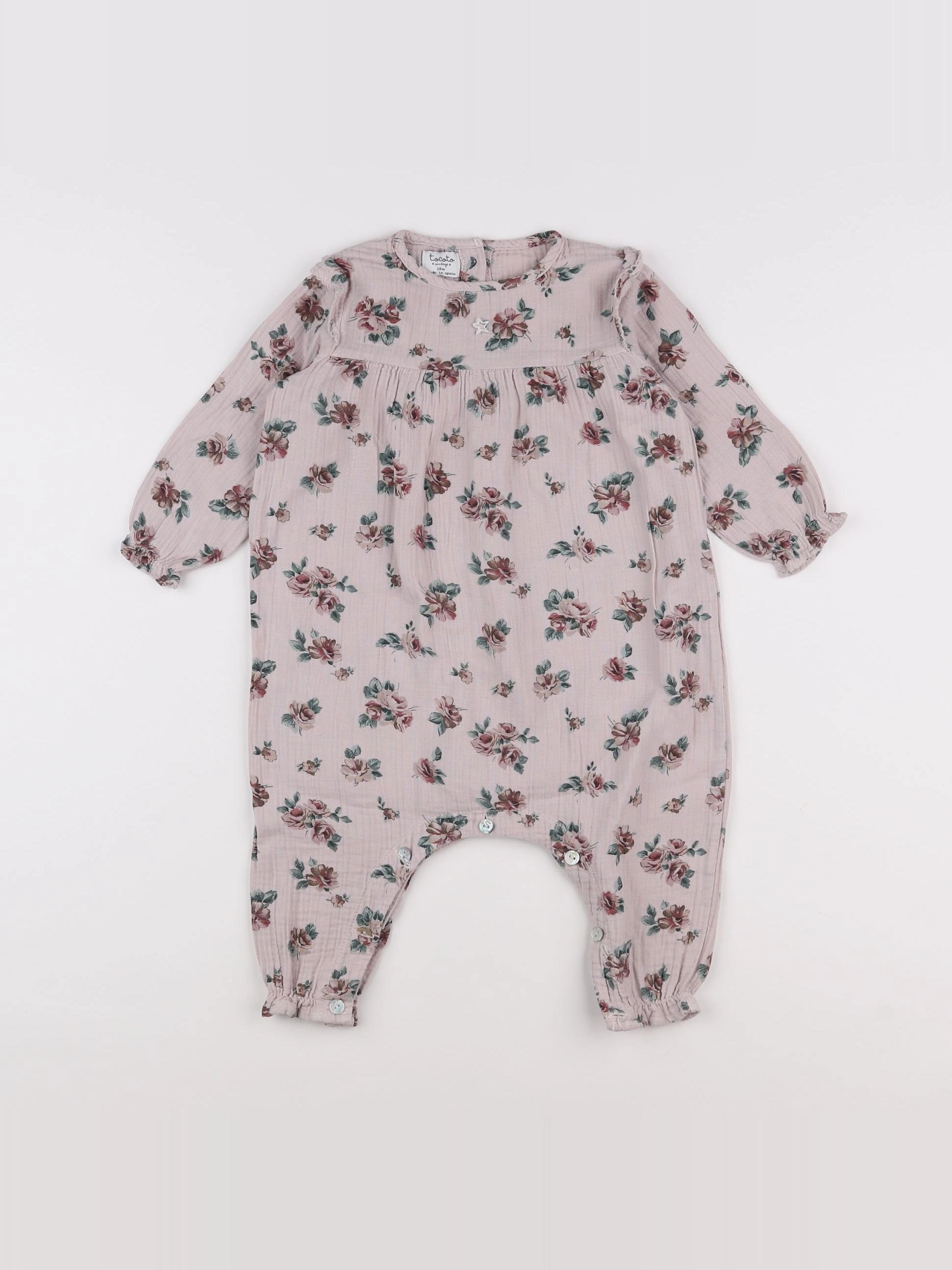 Tocoto vintage - combinaison rose - 18 mois