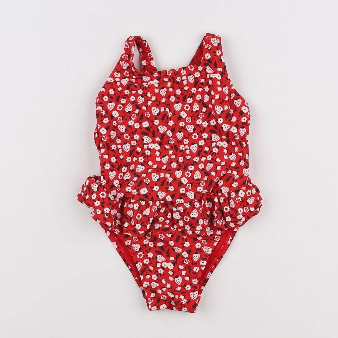 Tape à l'oeil - maillot de bain rouge, blanc - 12 mois