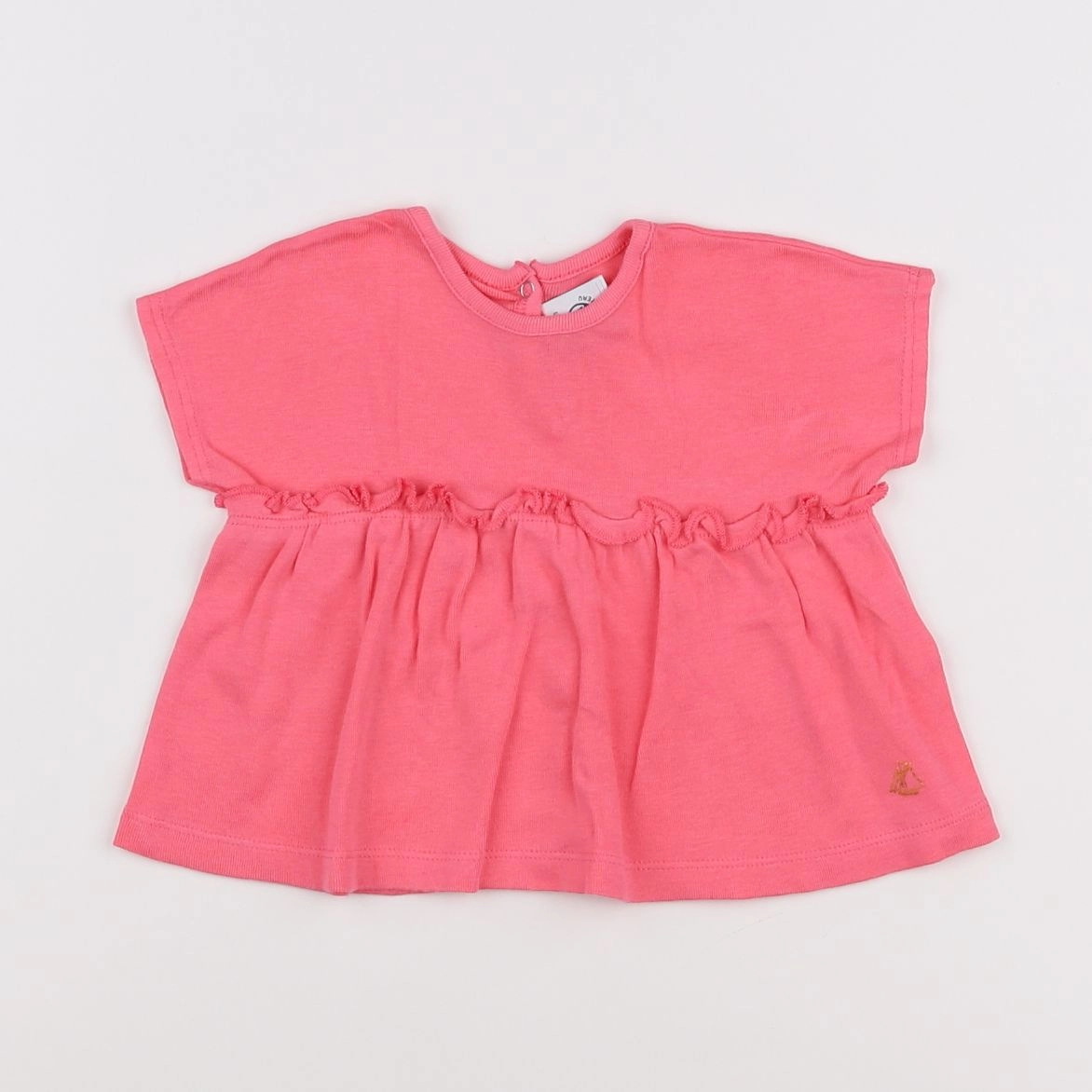 Petit Bateau - tee-shirt rose - 6 mois