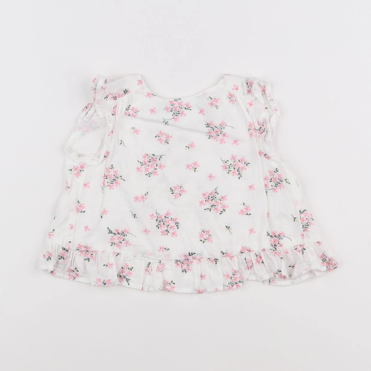 Tape à l'oeil - blouse blanc, rose - 6 mois