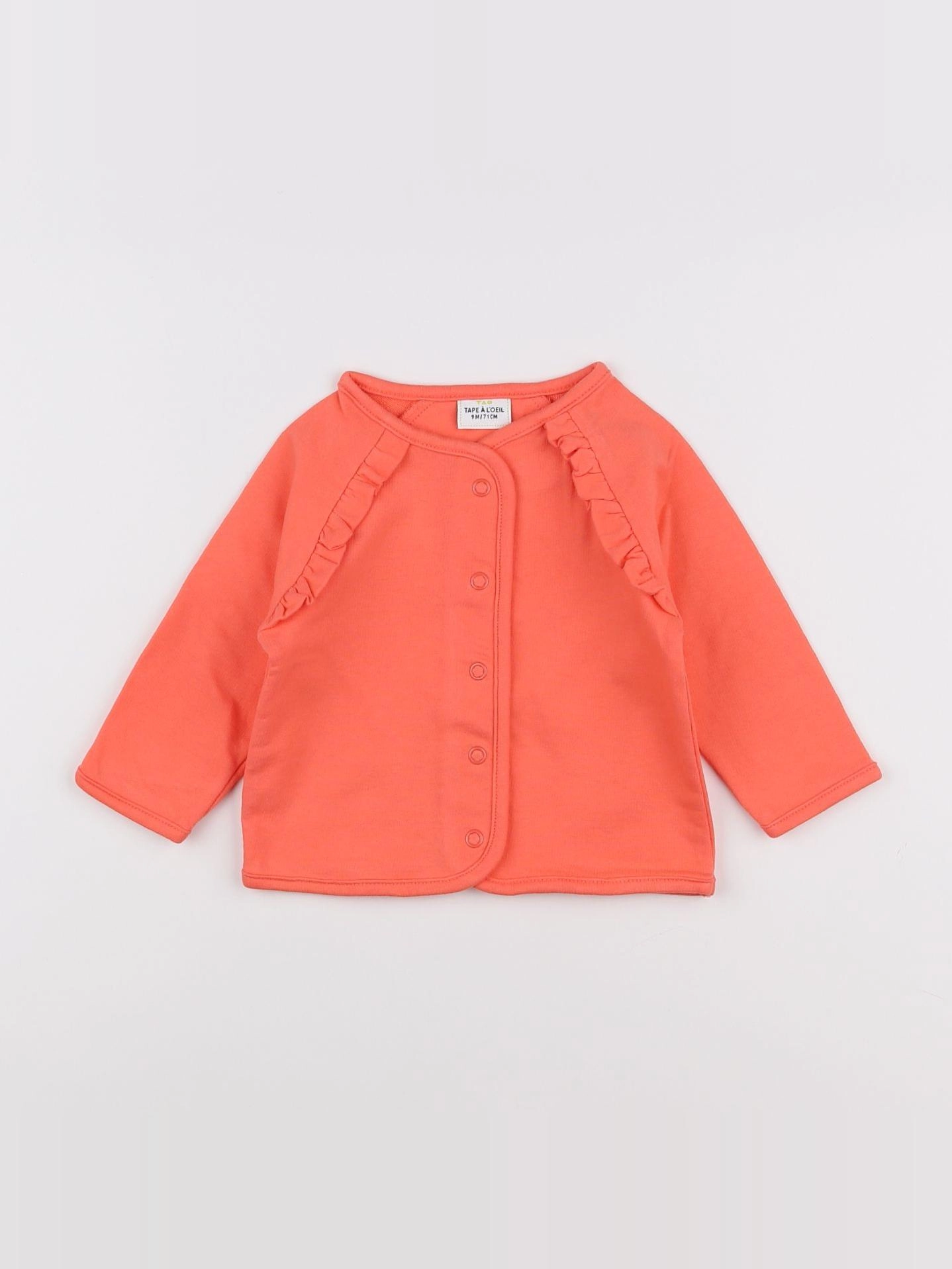 Tape à l'oeil - gilet orange - 9 mois