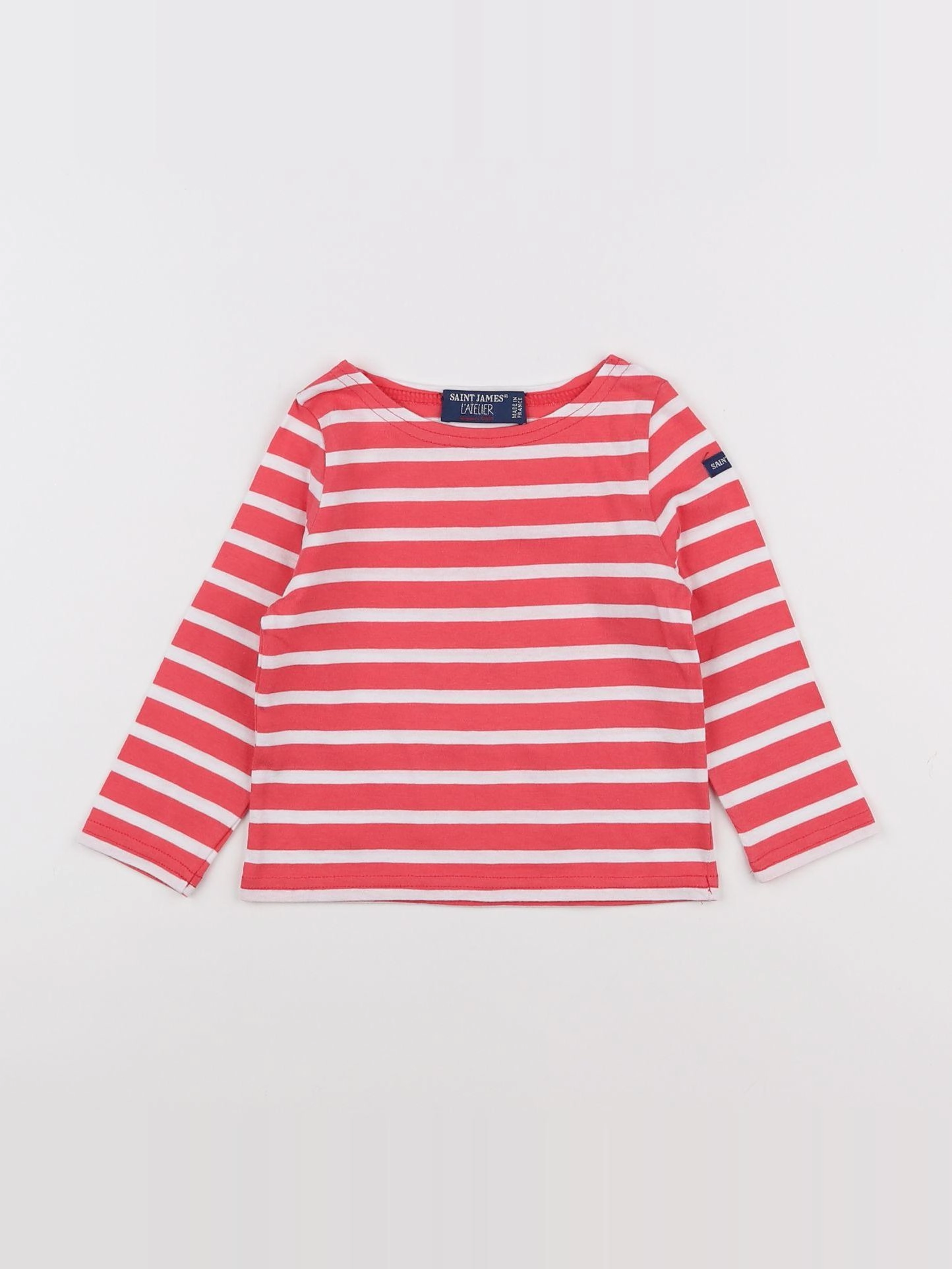 Saint James - tee-shirt rouge, blanc - 9 mois