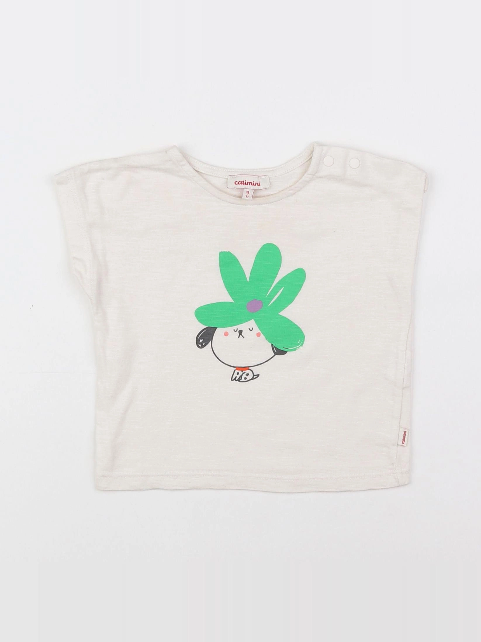 Catimini - tee-shirt blanc - 9 mois