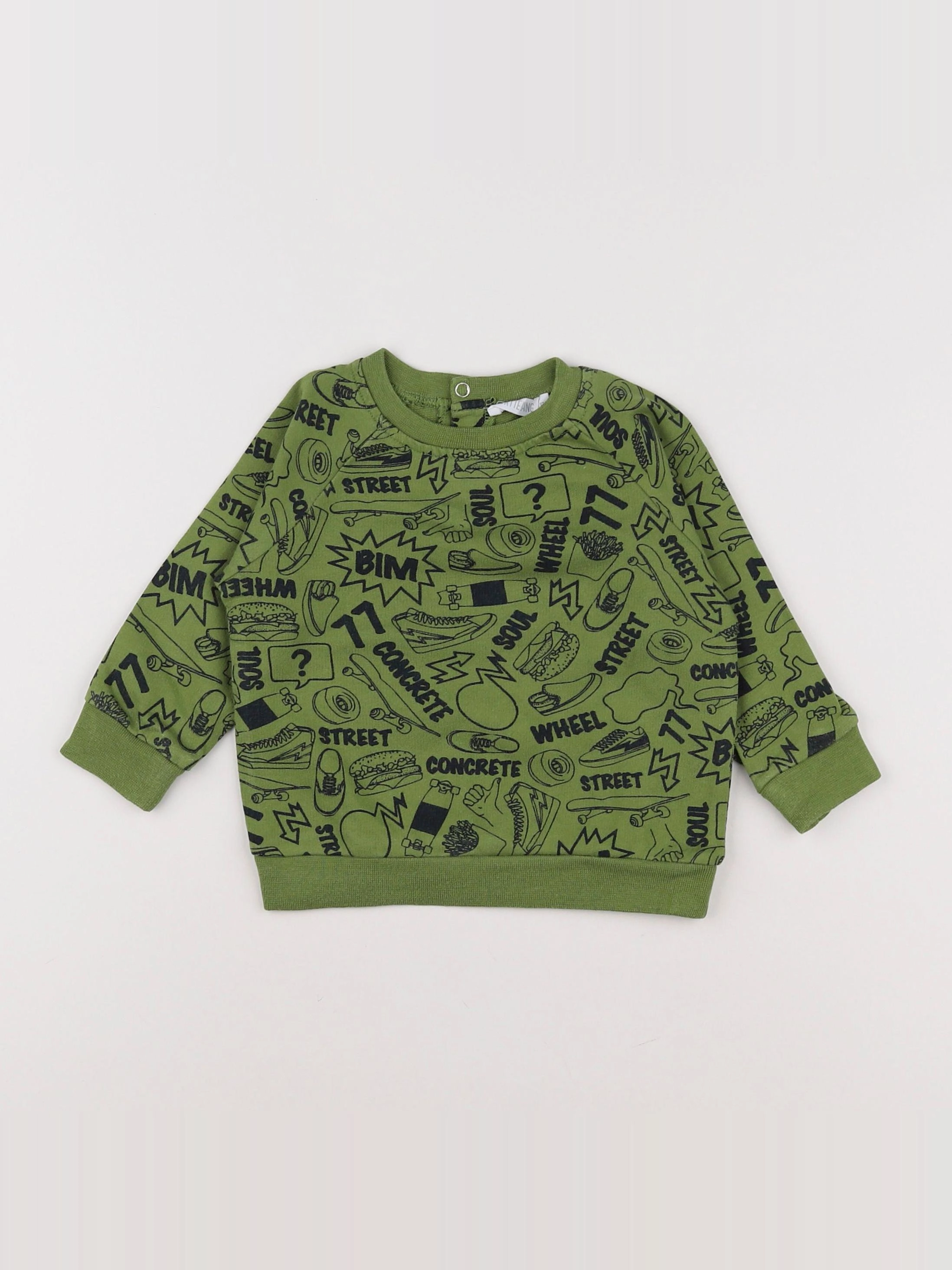 Storytelling - tee-shirt vert - 12 mois