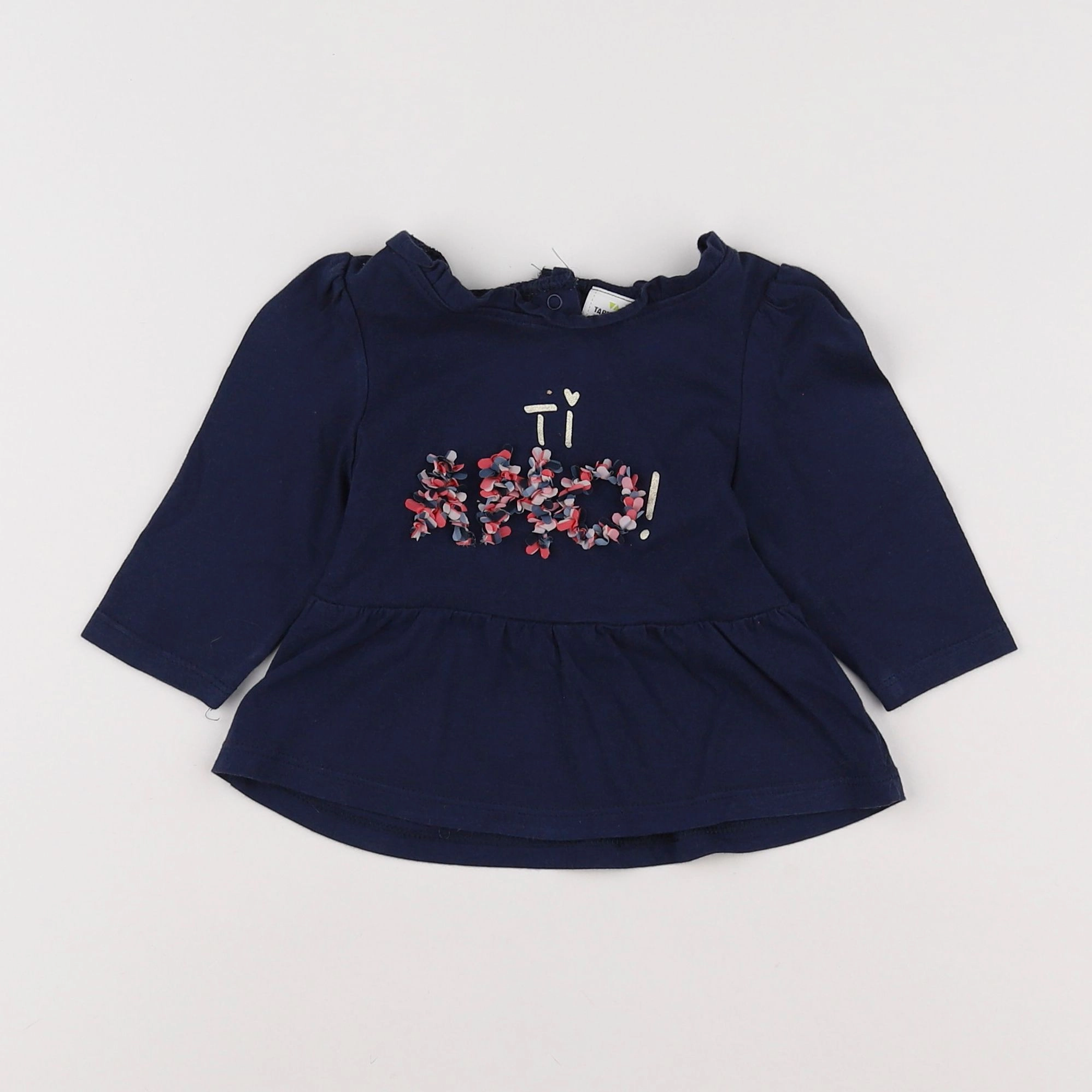 Tape à l'oeil - tee-shirt bleu - 6 mois