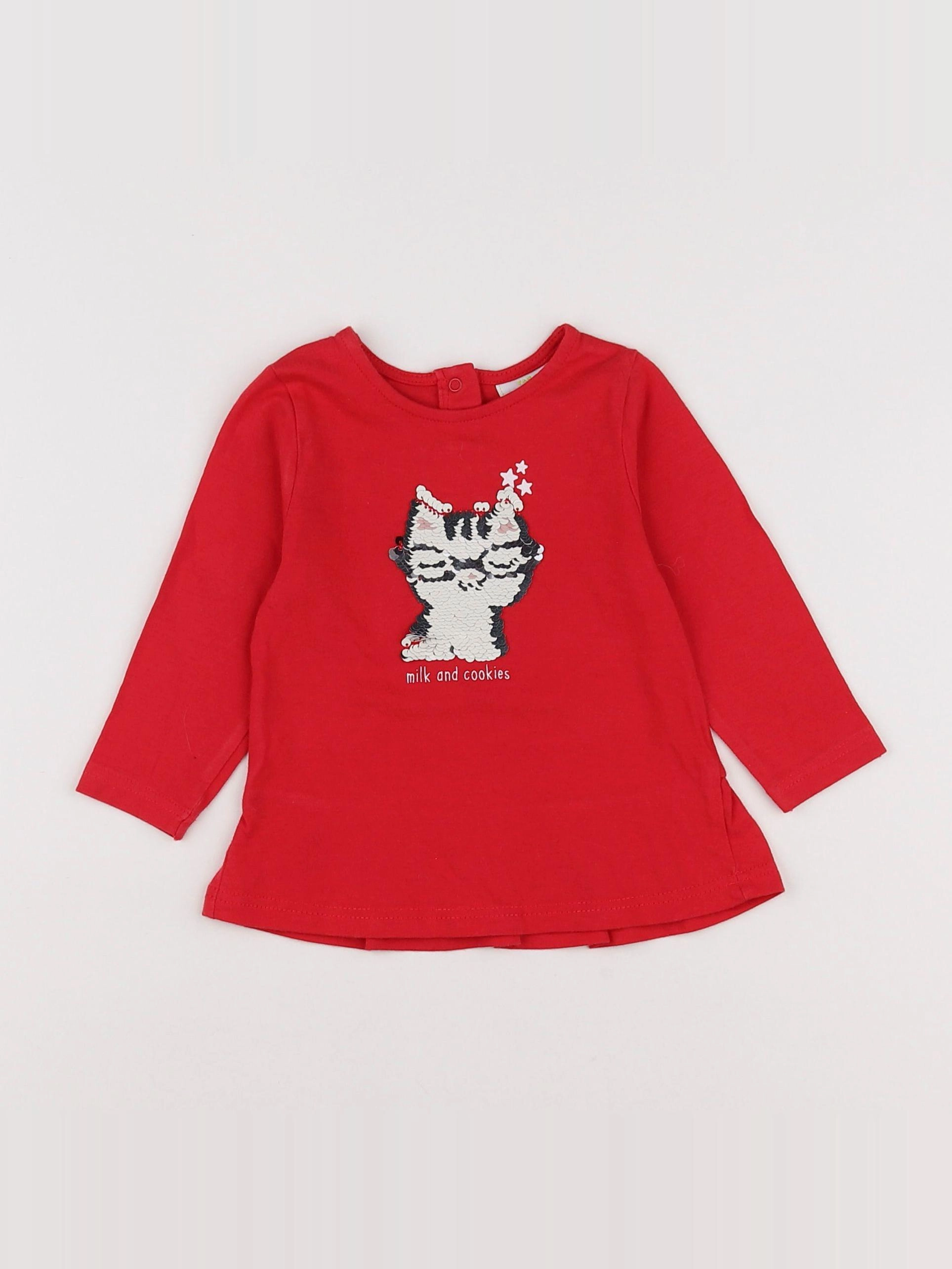 Tape à l'oeil - tee-shirt rouge - 6 mois