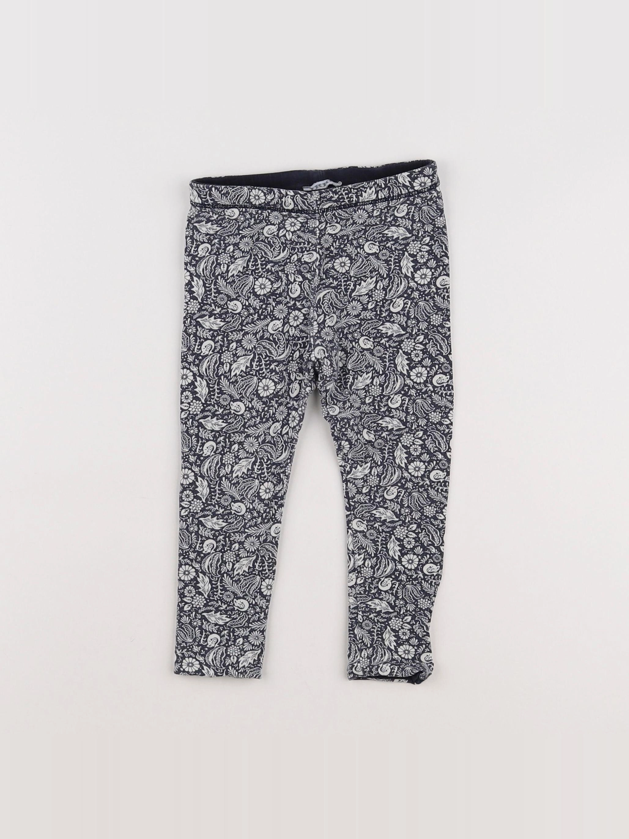 IKKS - legging bleu - 12 mois