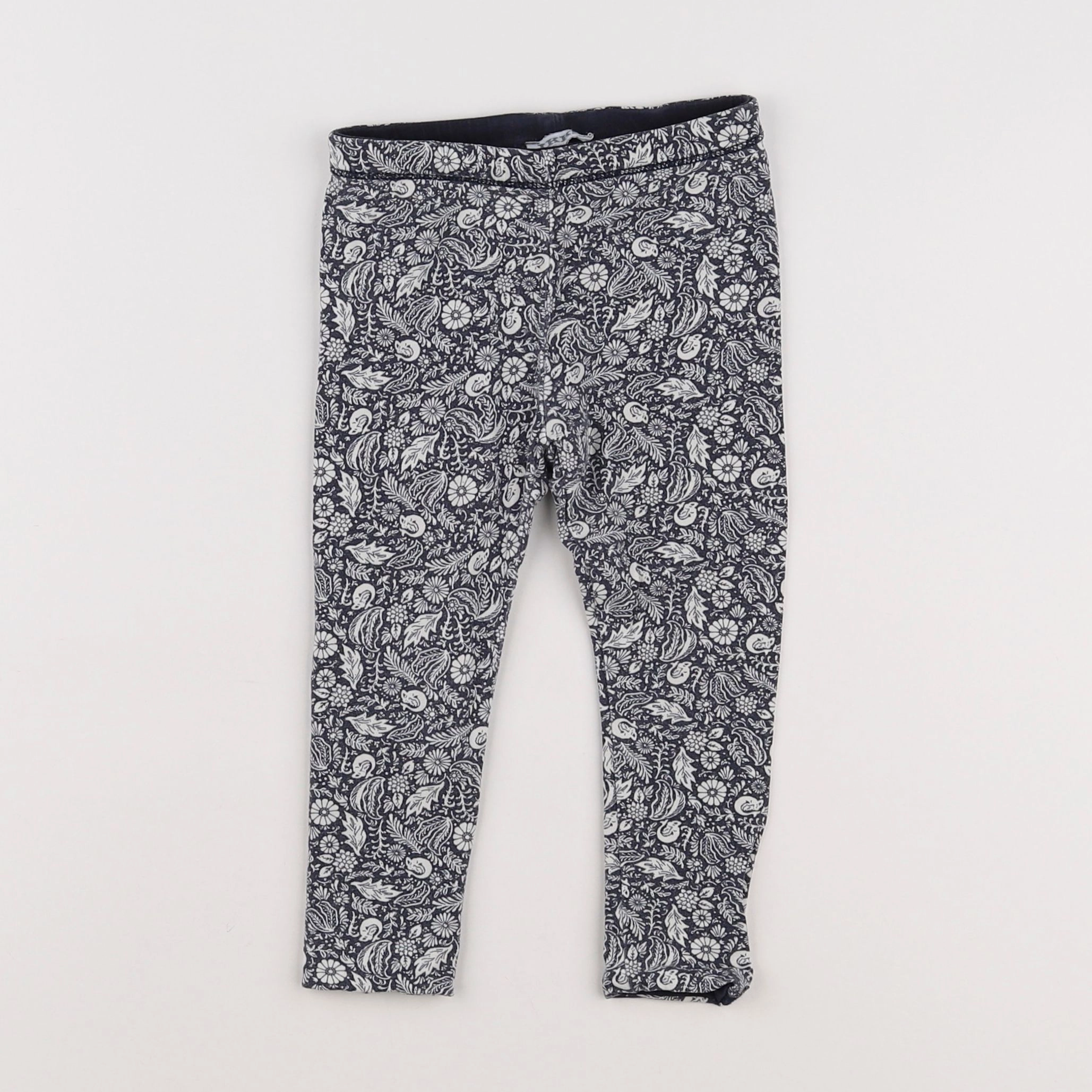 IKKS - legging bleu - 12 mois