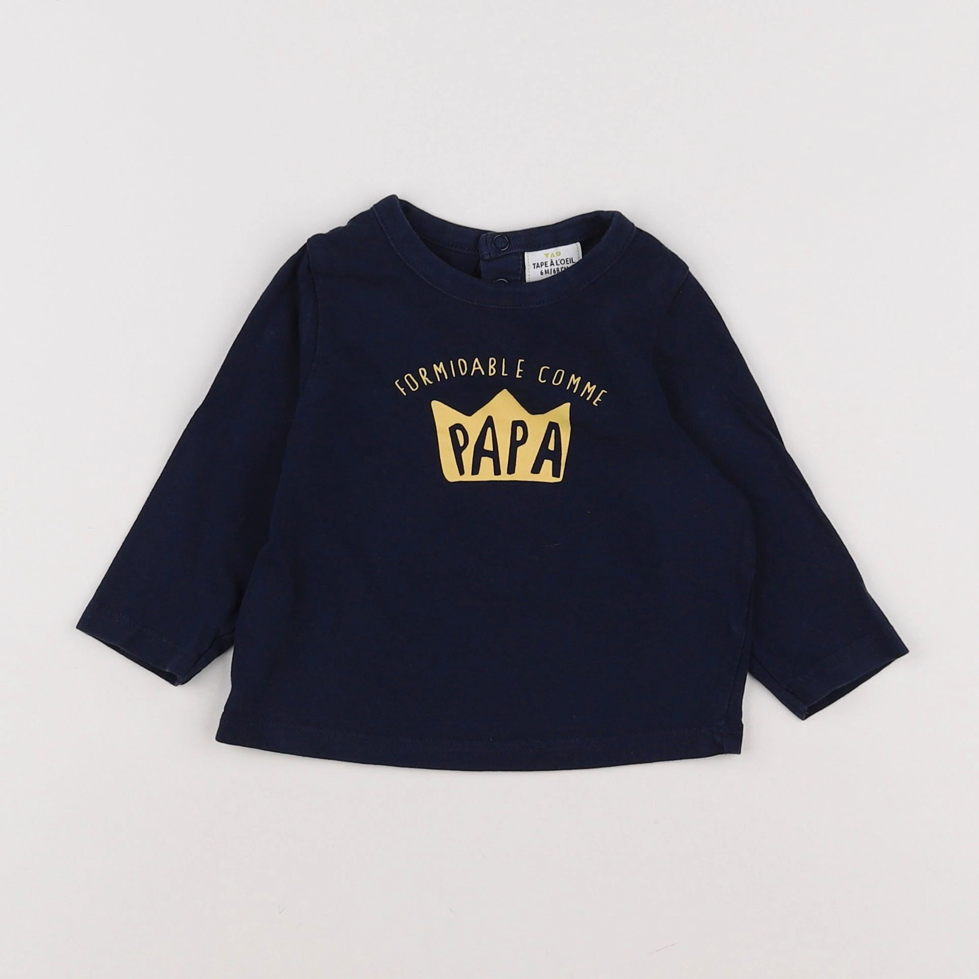 Tape à l'oeil - tee-shirt bleu - 6 mois