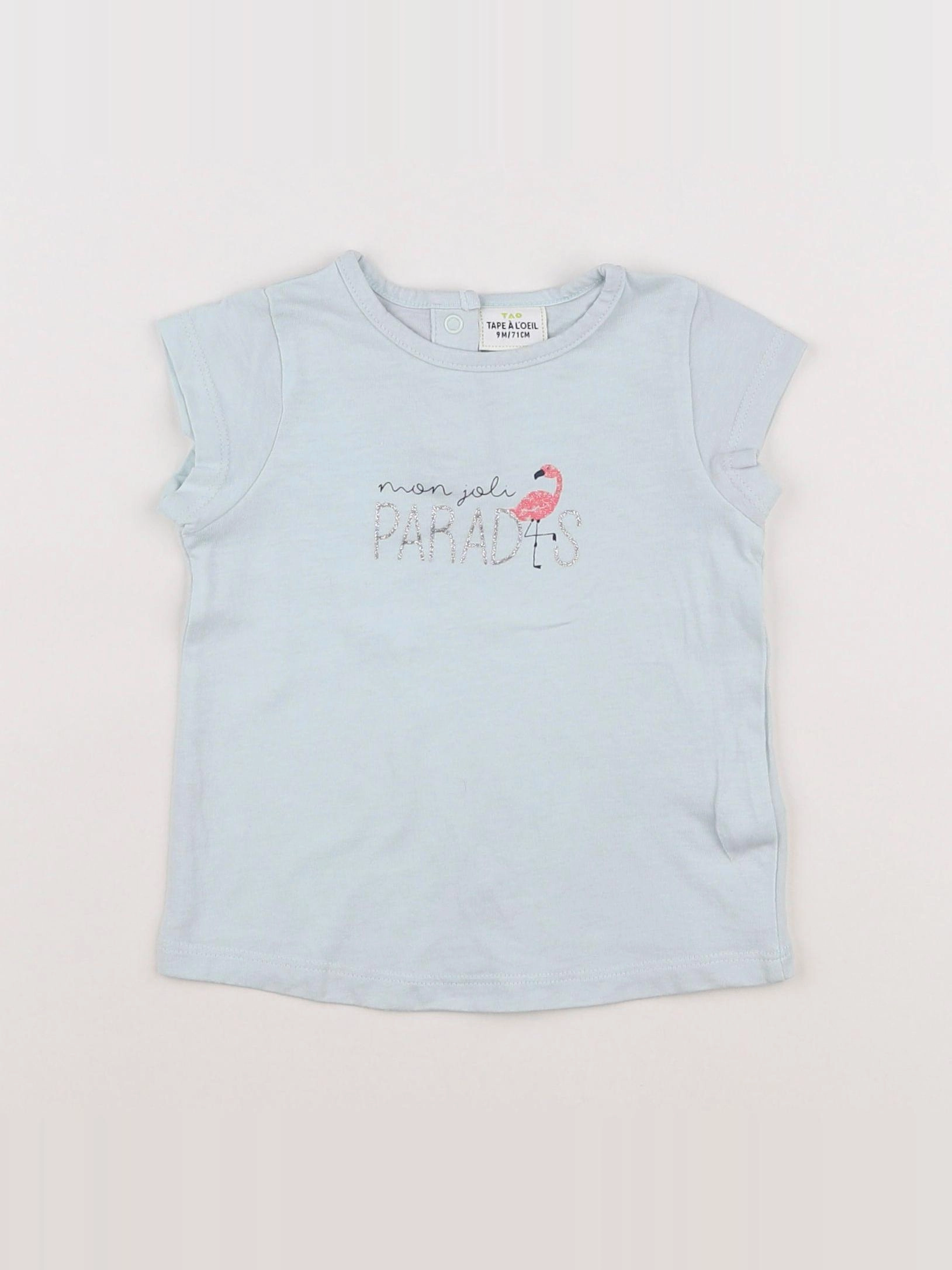 Tape à l'oeil - tee-shirt bleu - 9 mois